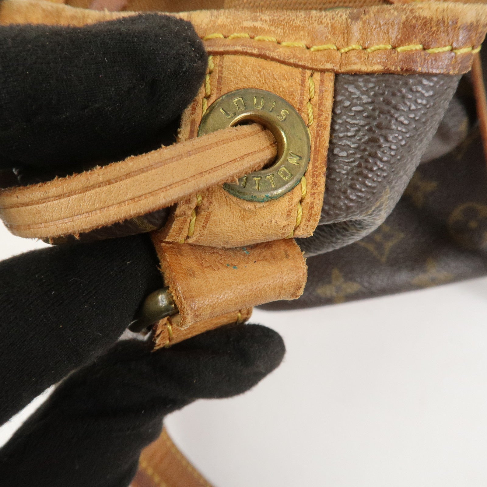 Louis Vuitton Monogram Petit Noe Shoulder Bag Brown M42226