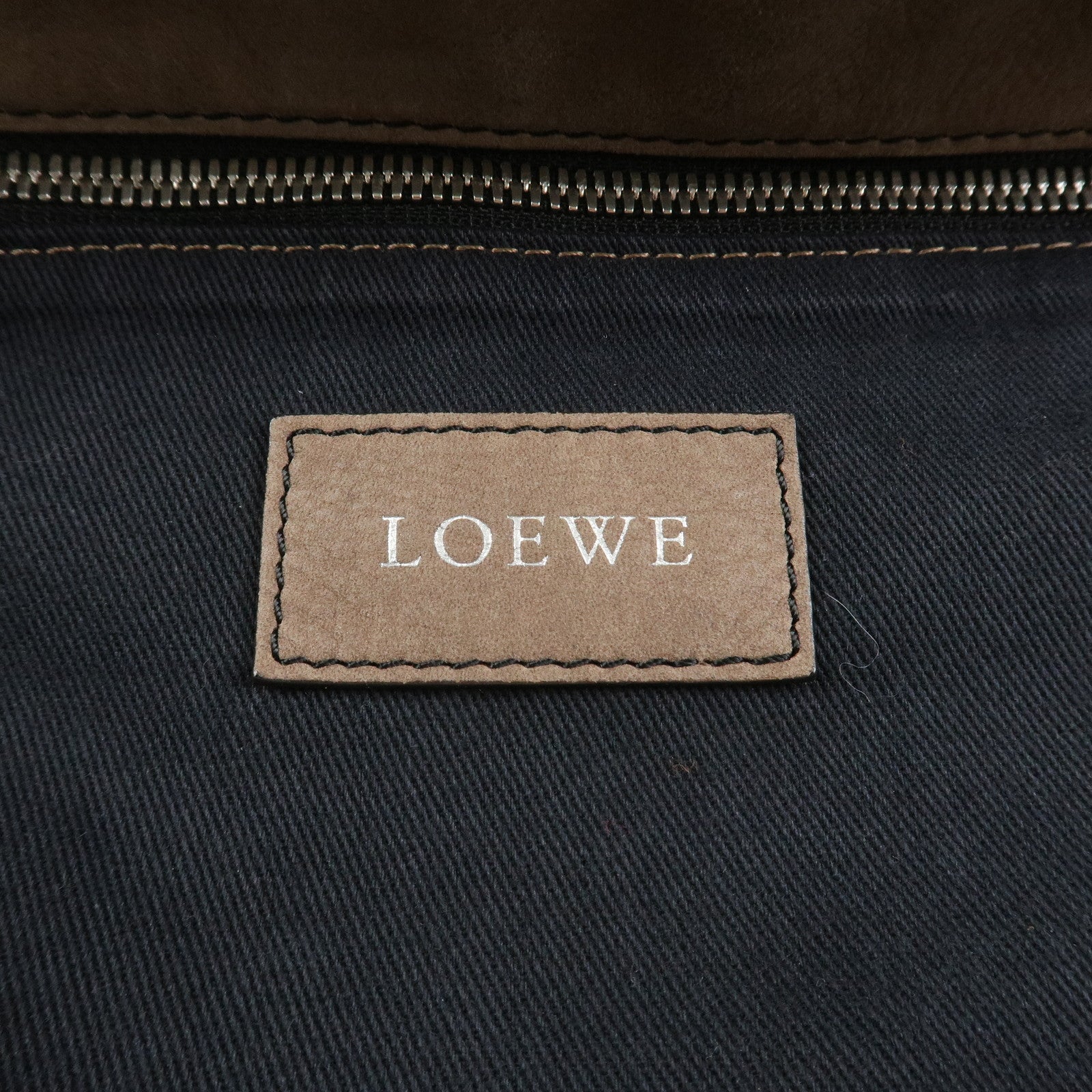 LOEWE Anagram Bolso Leather 2Way Bag Shoulder Bag Light Brown