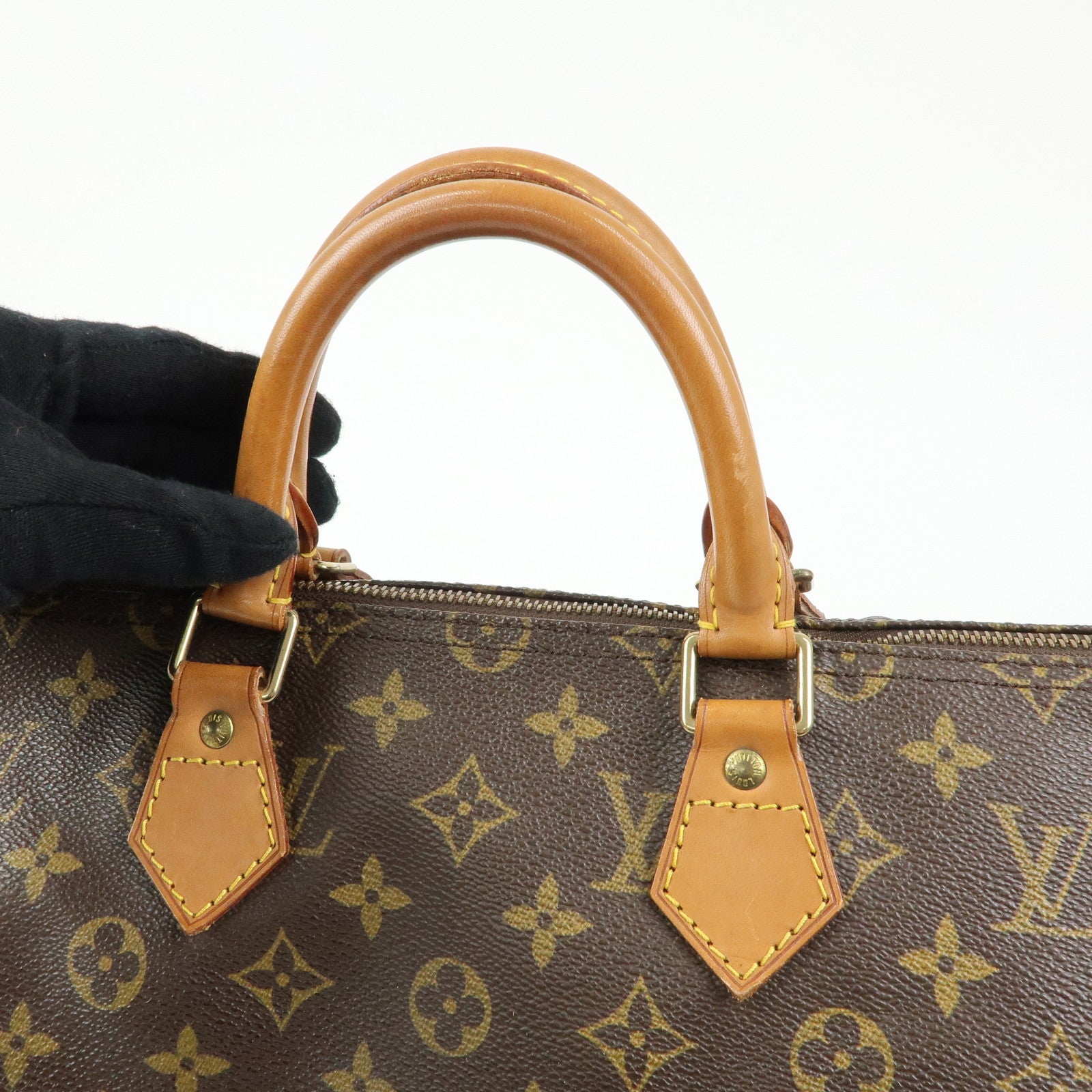 Louis Vuitton Monogram Speedy 35 Boston Bag Hand Bag Brown M41524