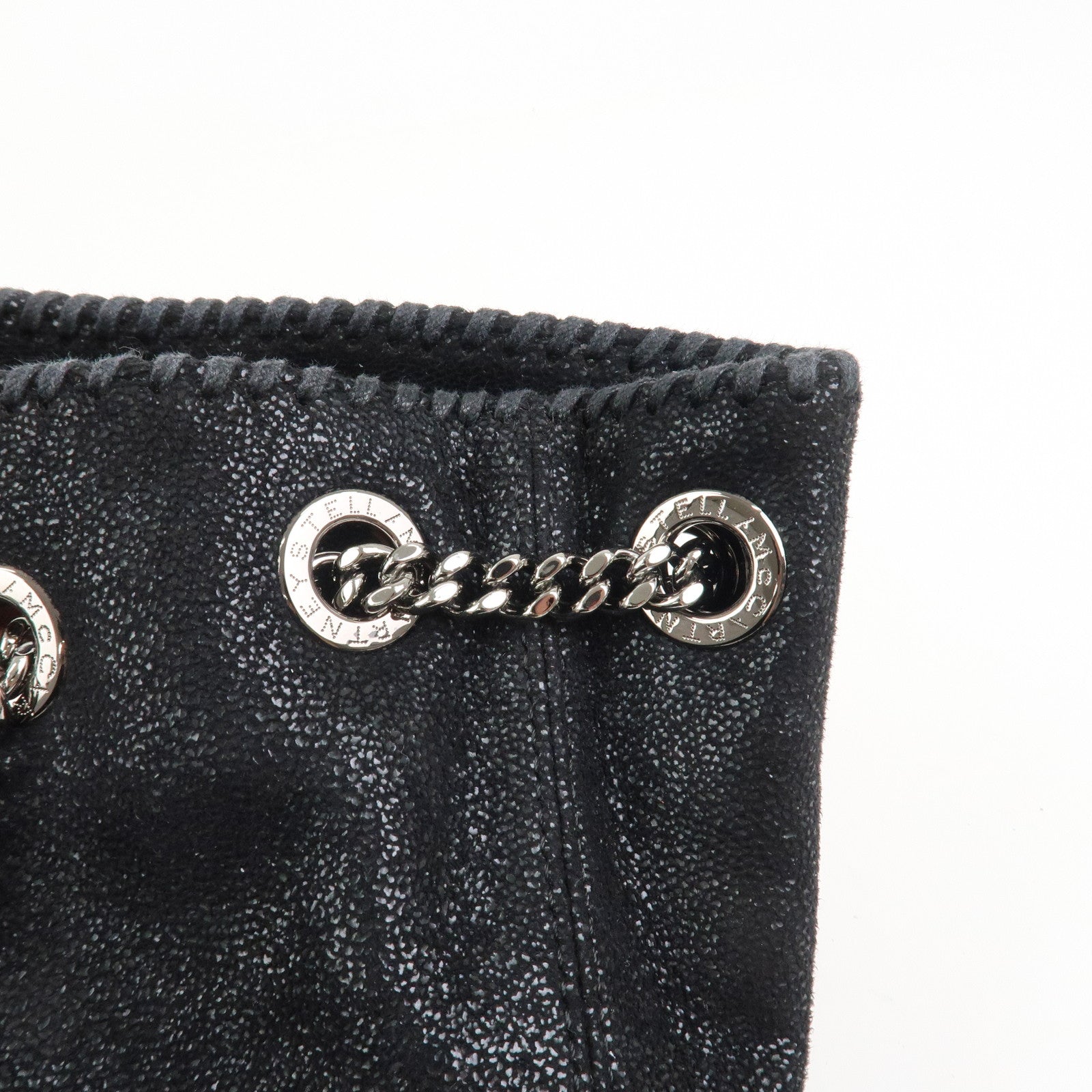 STELLA MCCARTNEY Falabella Polyester Leather Shoulder Bag Black