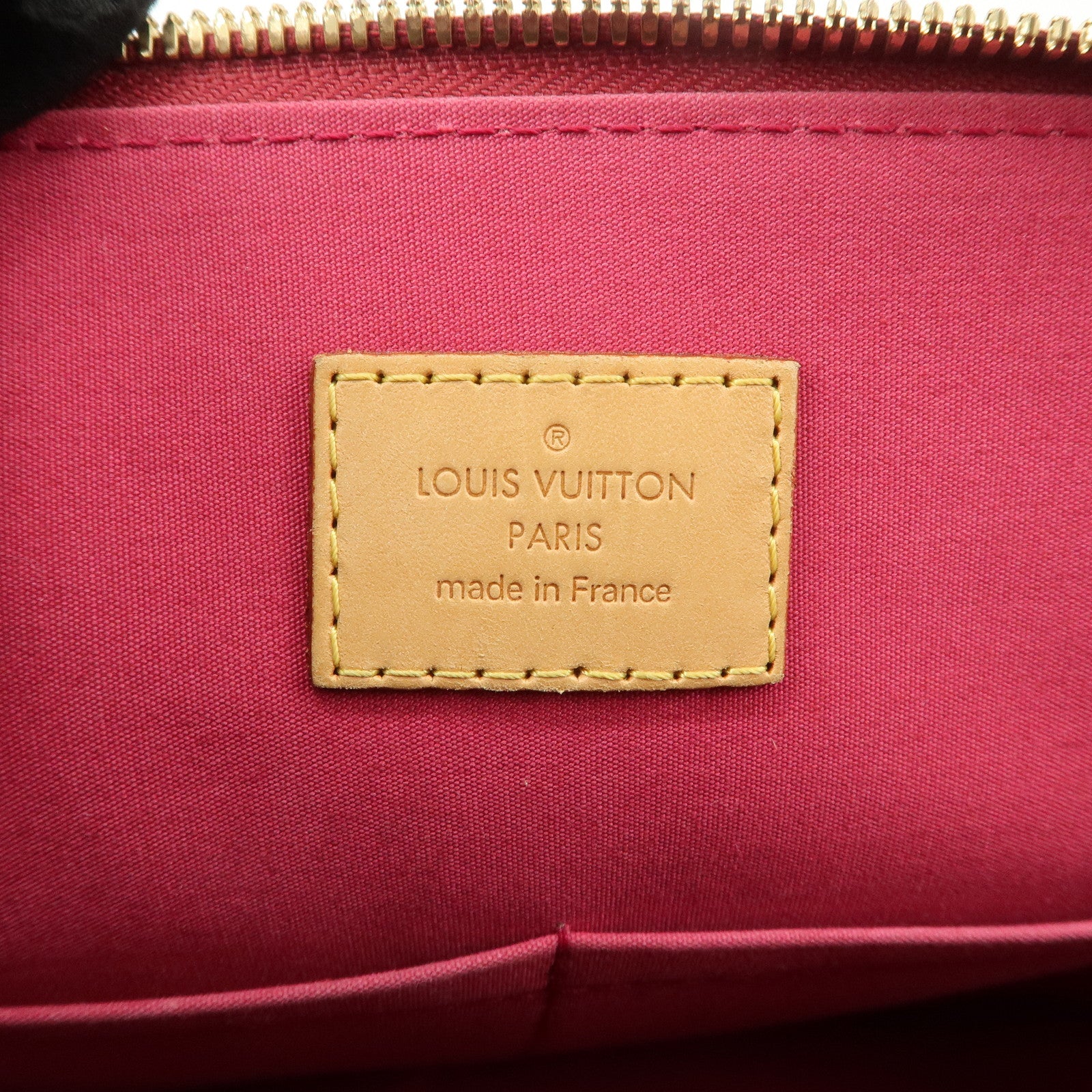 Louis Vuitton Monogram Vernis Alma PM Hand Bag Rose Indien M91770 Used