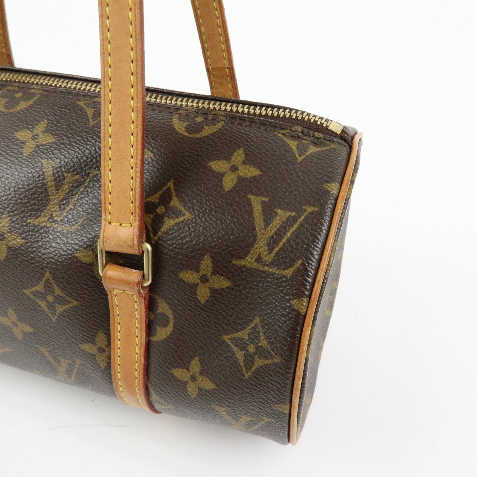 Louis Vuitton Monogram Papillon 30 Hand Bag Brown M51385