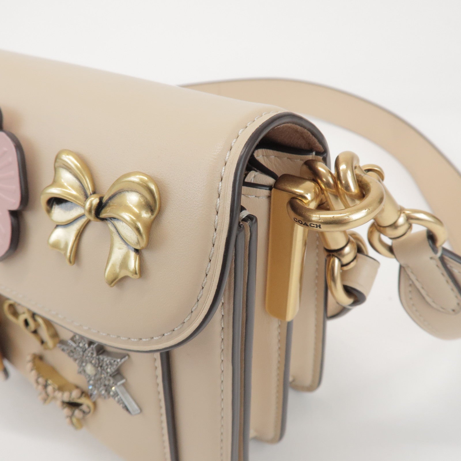 COACH Tabby 26 Leather 2Way Shoulder Hand Bag Japan Exclusive Ivory