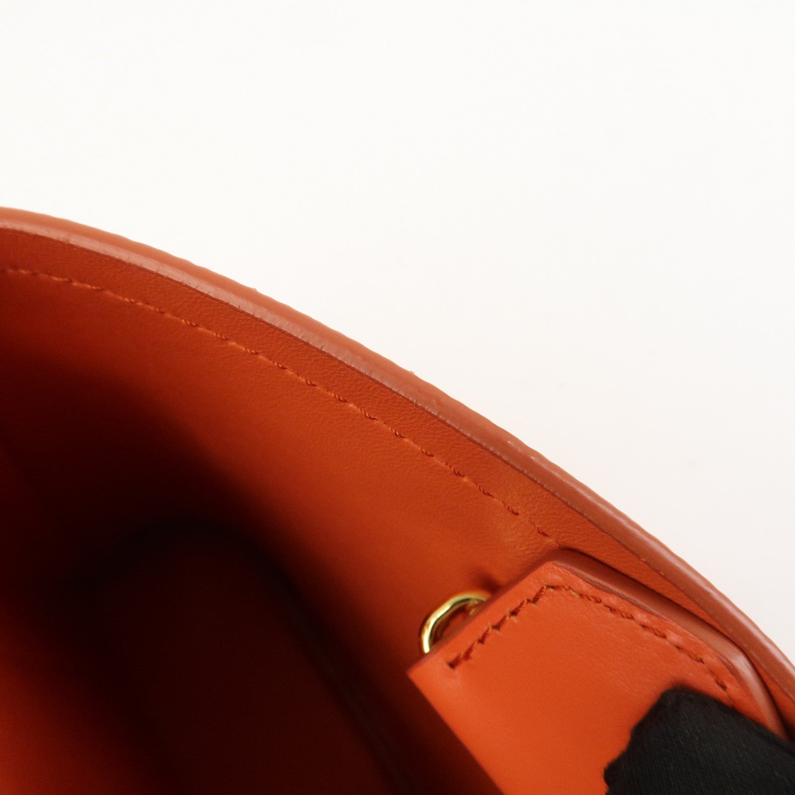 PRADA Panier 2Way Bag Hand Bag Shoulder Bag Orange 1BA217