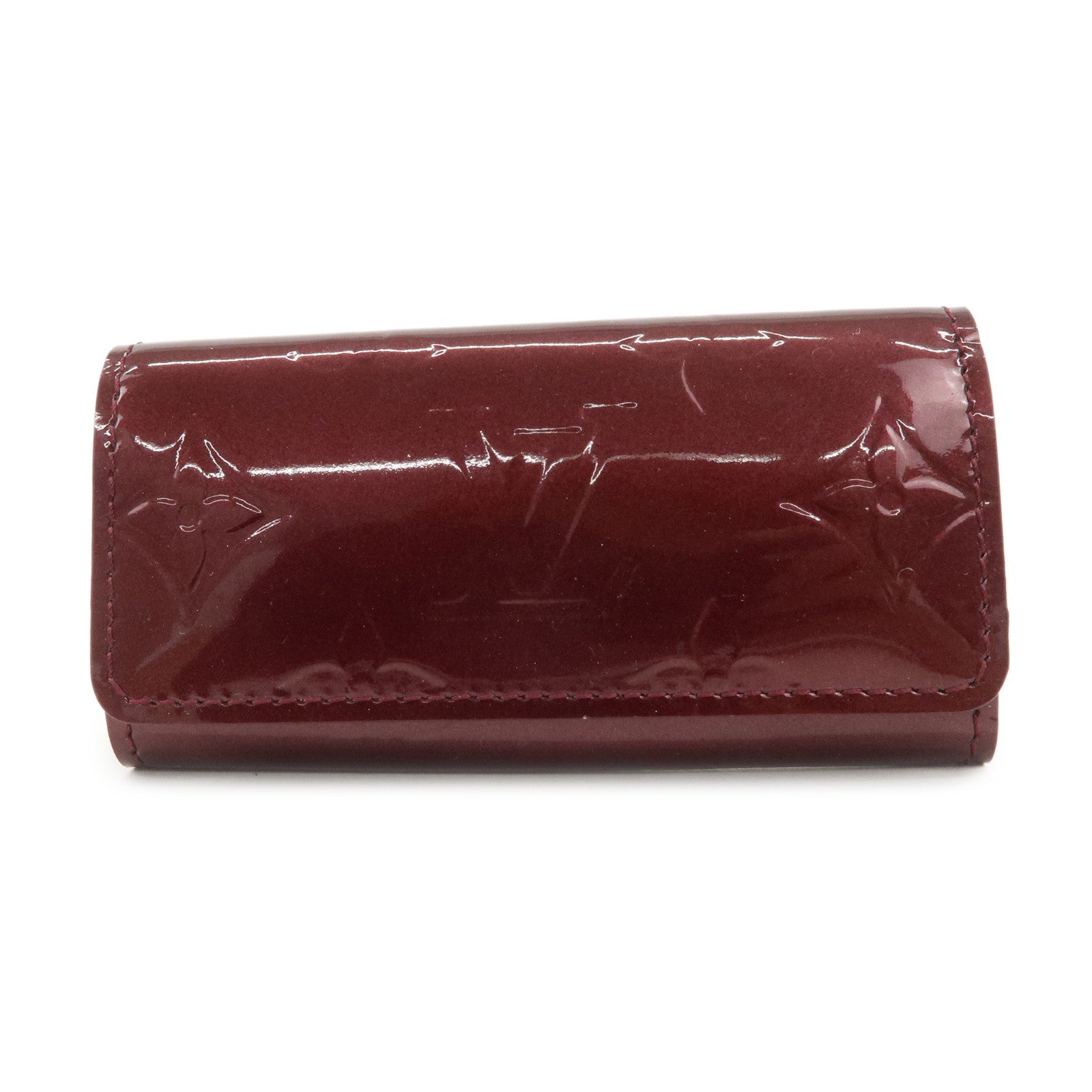 Louis Vuitton Vernis Multicles 4 Key Case Rouge Fauviste M91542