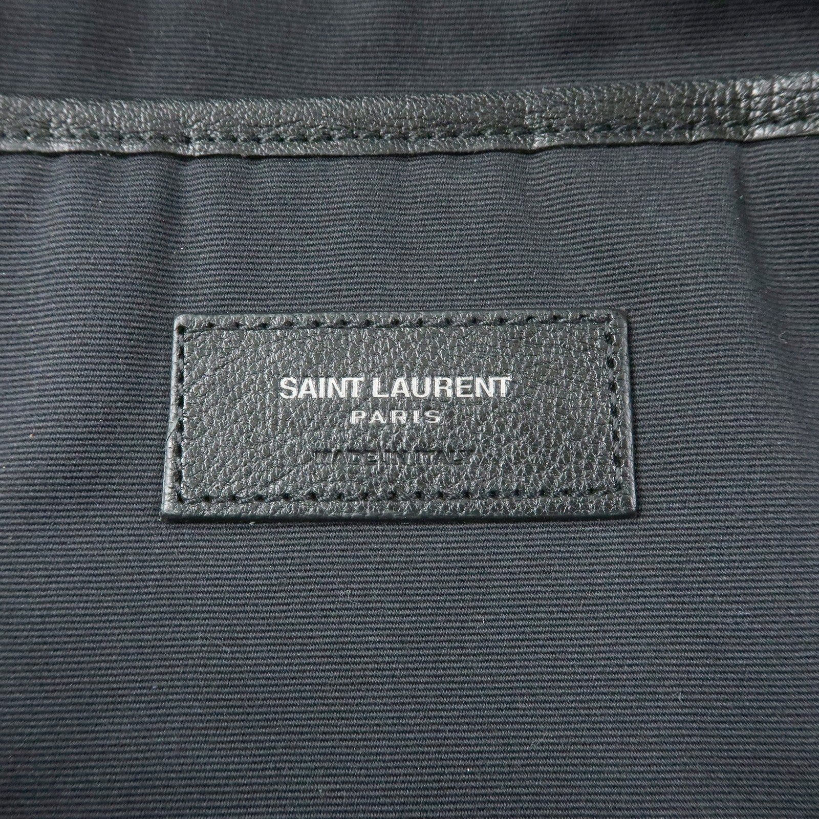 SAINT LAURENT PARIS CIty Leather Backpack Rucksack Black