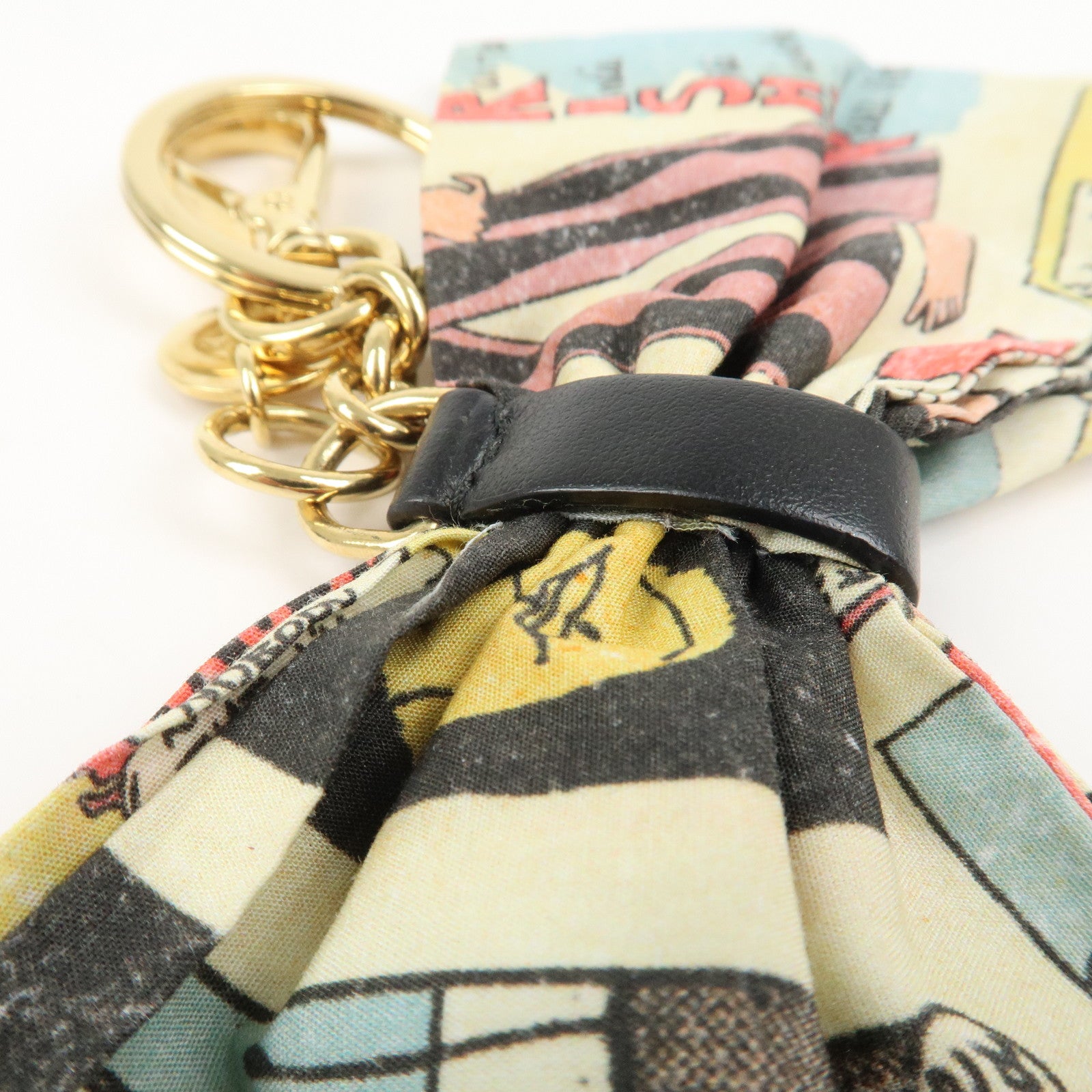 PRADA American Comic Ribbon Bag Charm Key Chain 1TT085