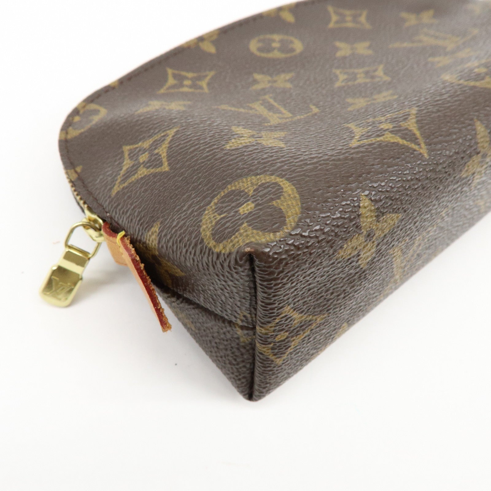 Louis Vuitton Monogram Pochette Cosmetic PM Pouch Brown M47515