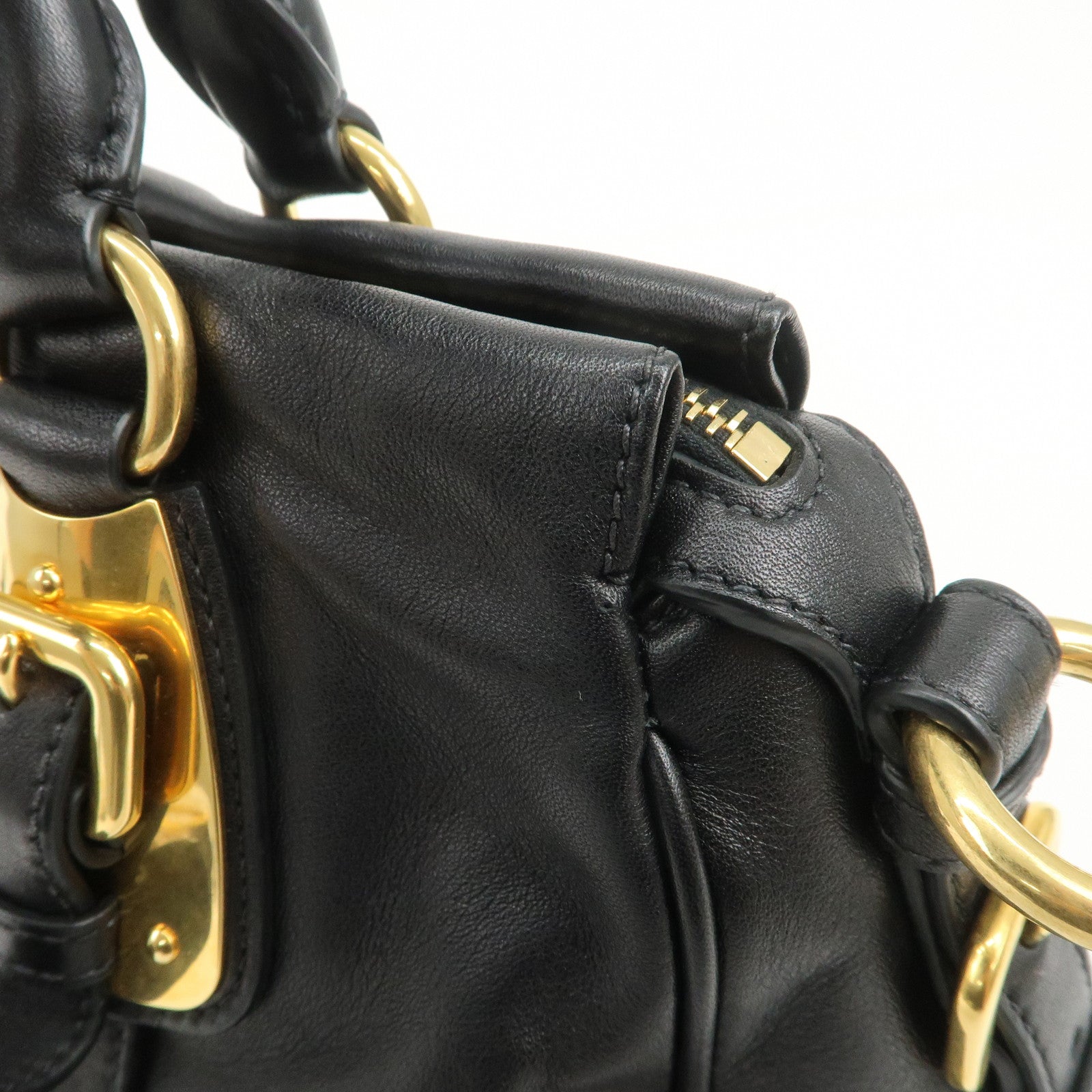 PRADA Logo 2Way Bag Hand Bag Shoulder Bag