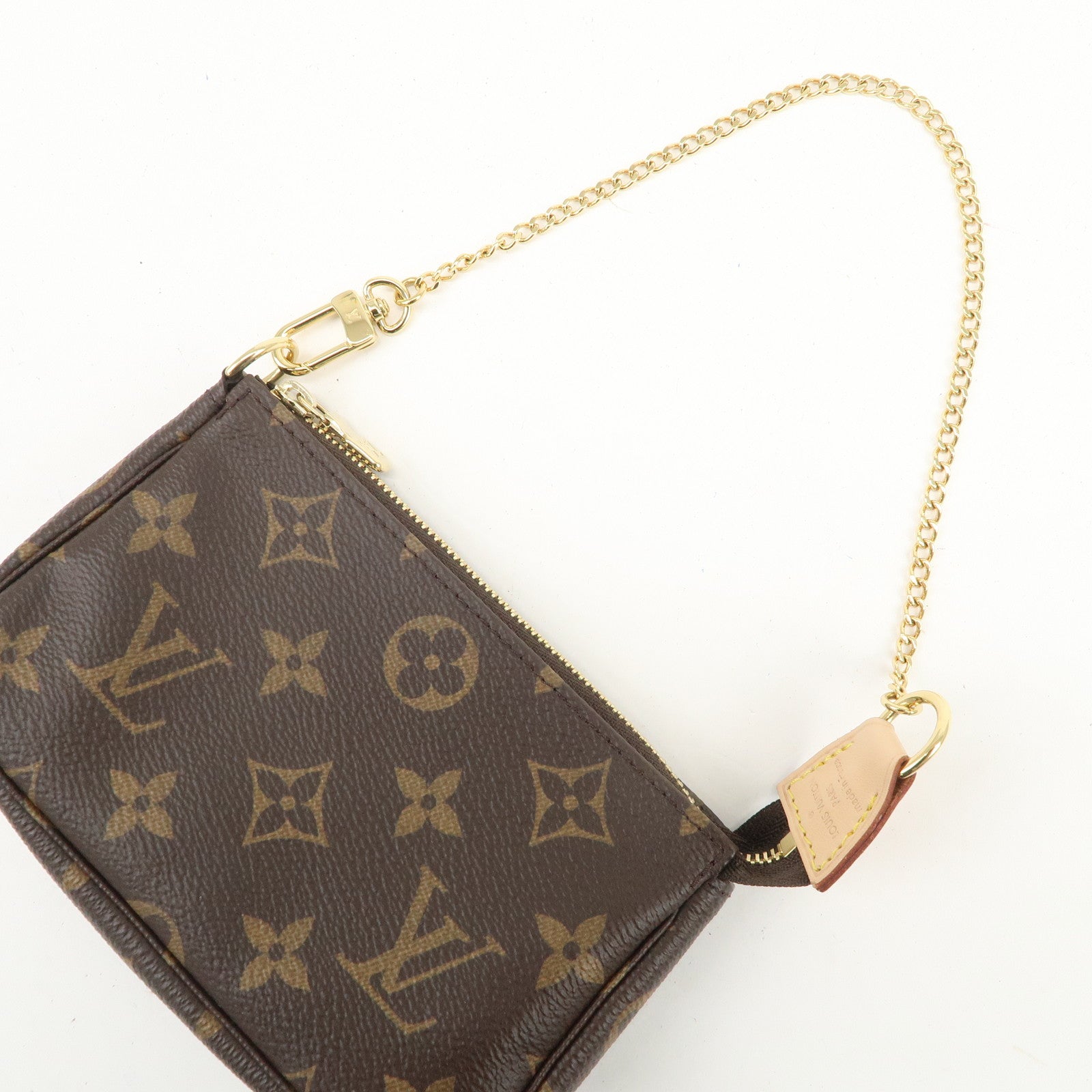 Louis Vuitton Monogram Mini Pochette Accessoires Hand Bag M58009
