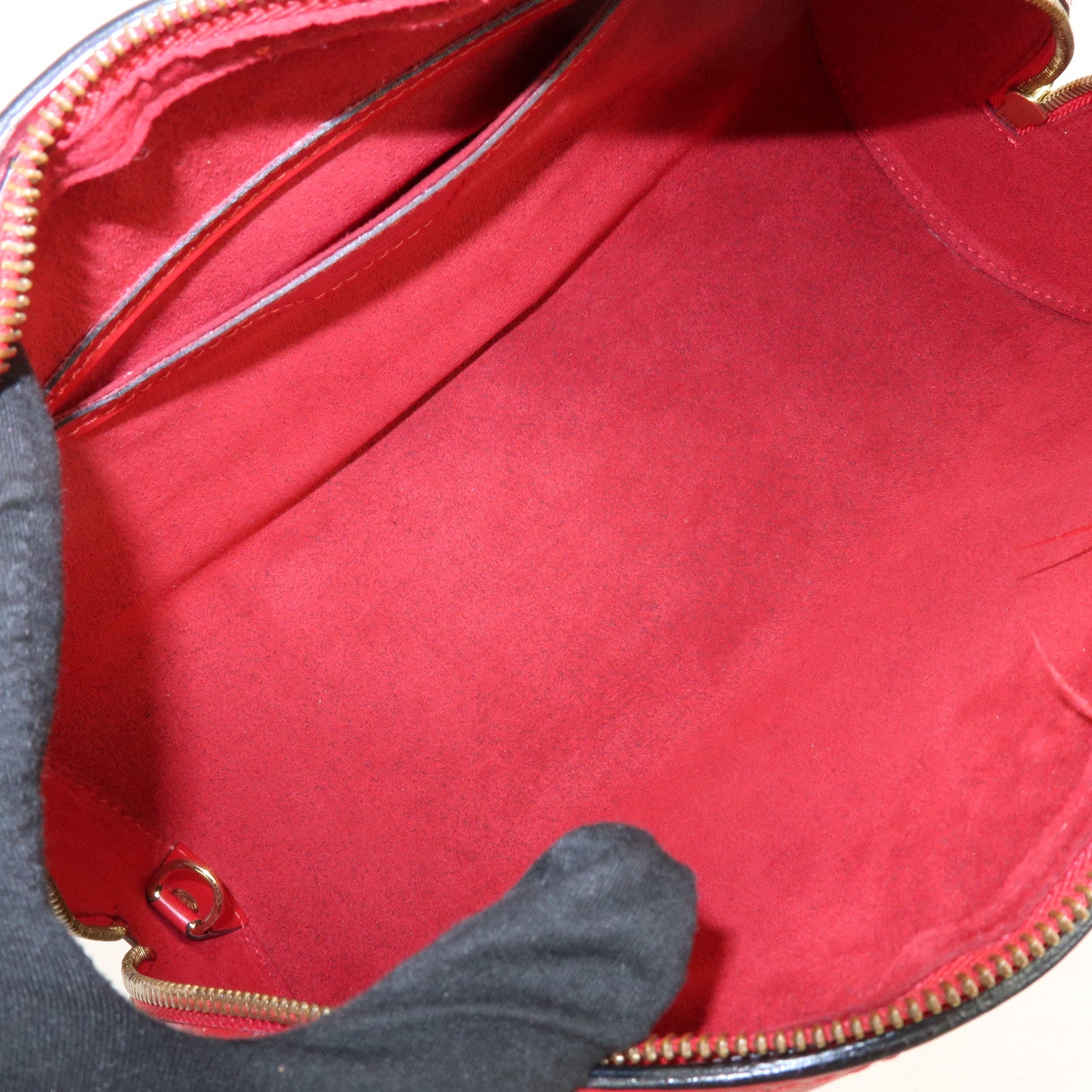 Louis Vuitton Epi Soufflot Hand Bag Castillian Red M52227