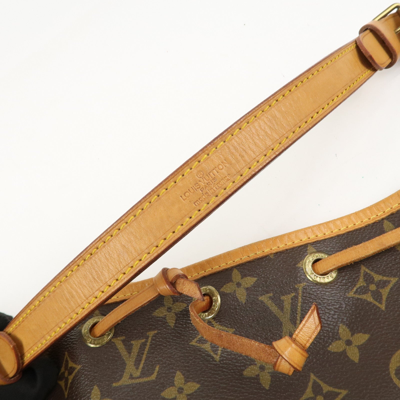 Louis Vuitton Monogram Petit Noe Shoulder Bag Brown M42226