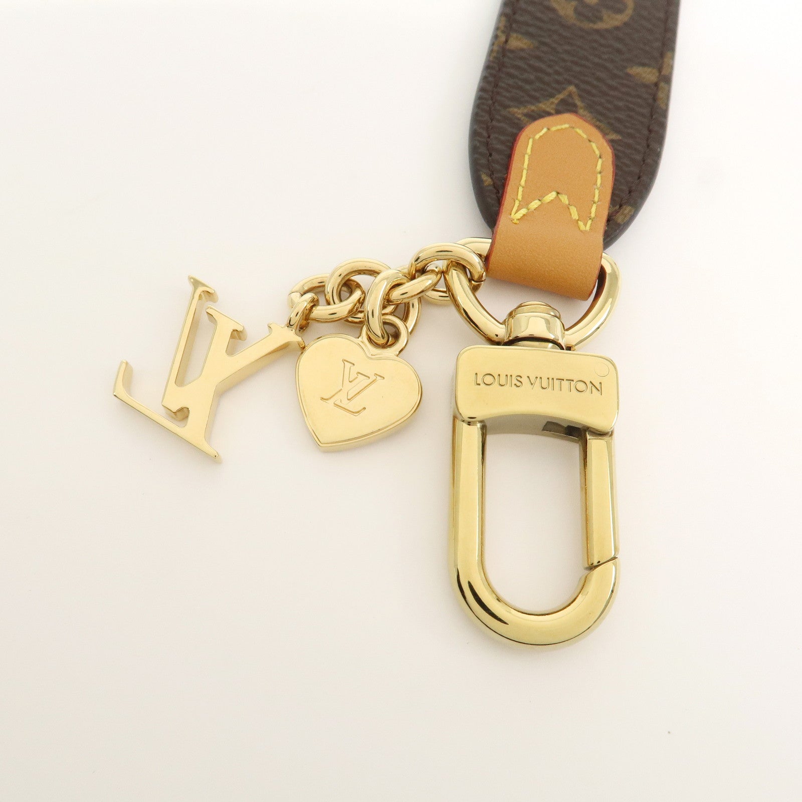 Louis Vuitton Monogram LV Cherished Key Chain Bag Charm M01184
