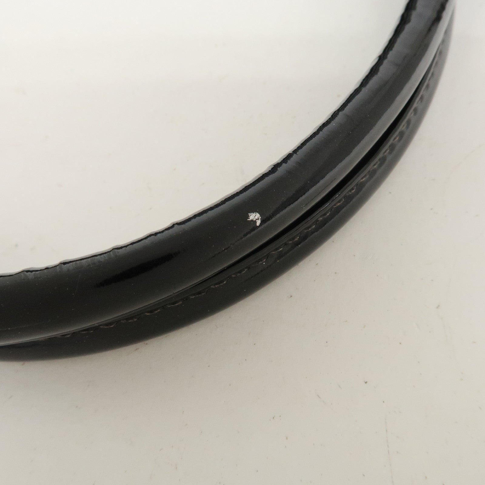 CHANEL Matelasse Patent Leather Medalion Tote Bag Black A01804