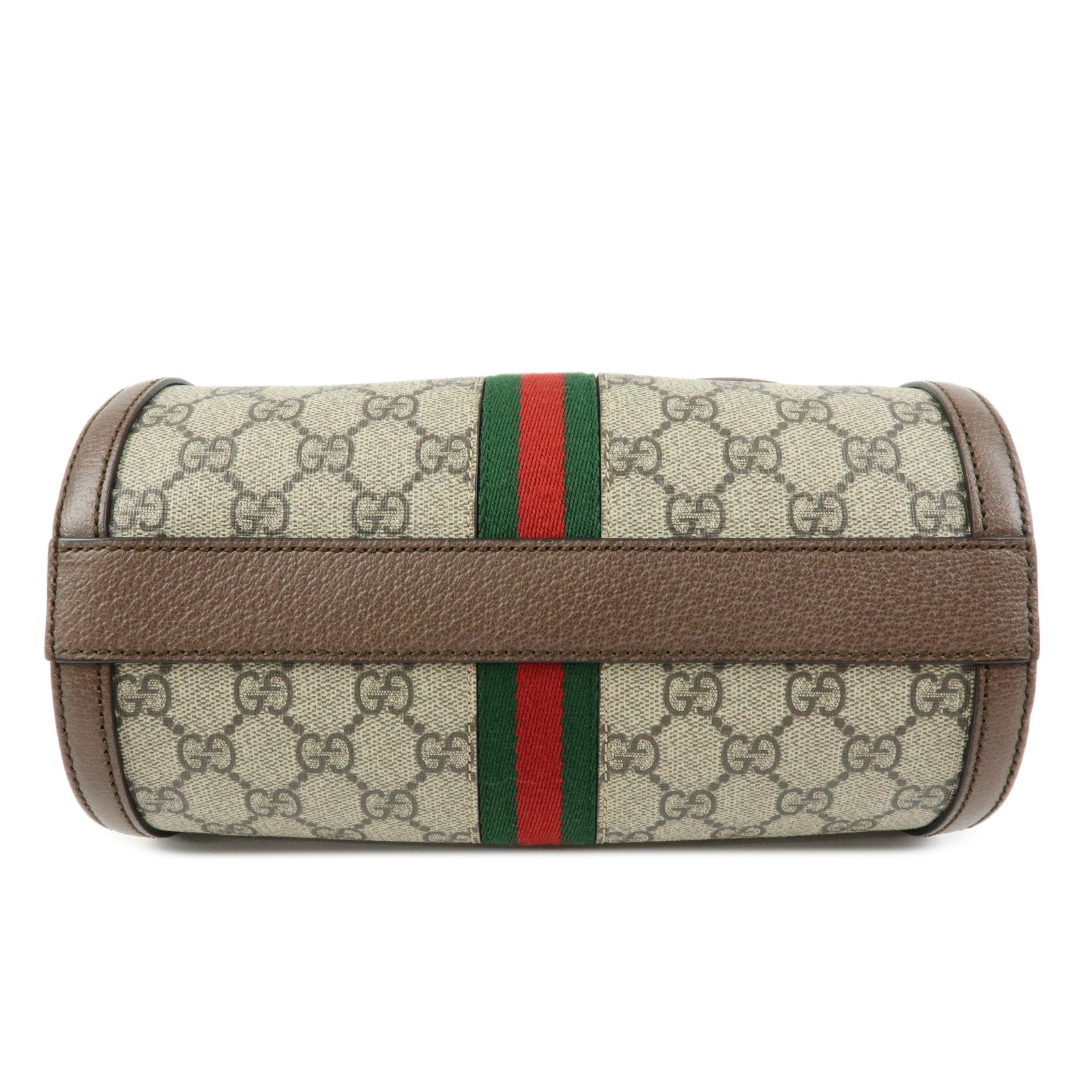 GUCCI Ophidia Sherry GG Supreme Leather Shoulder Bag Brown 602577