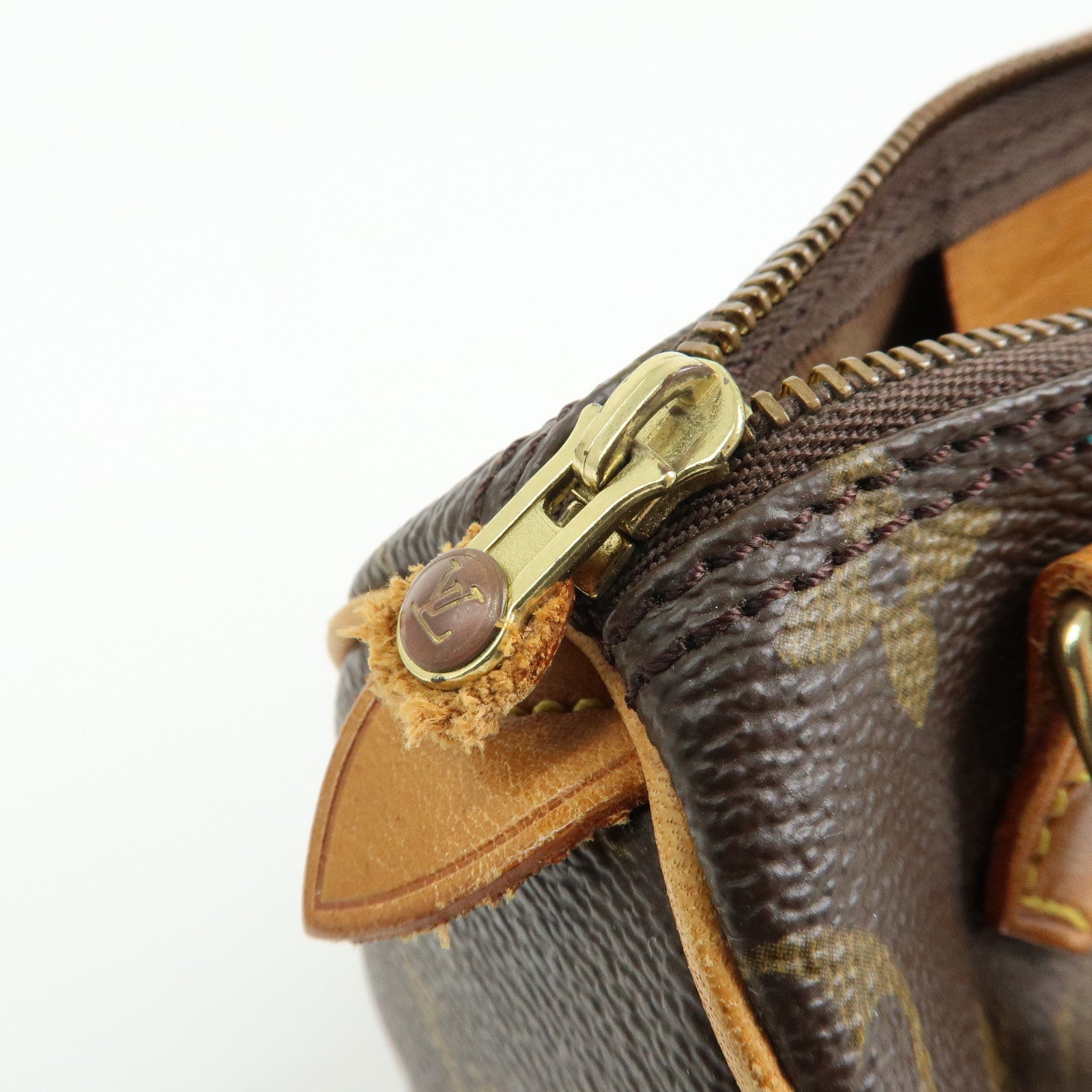 Louis Vuitton Monogram Canvas Mini Speedy Hand Bag Brown M41534