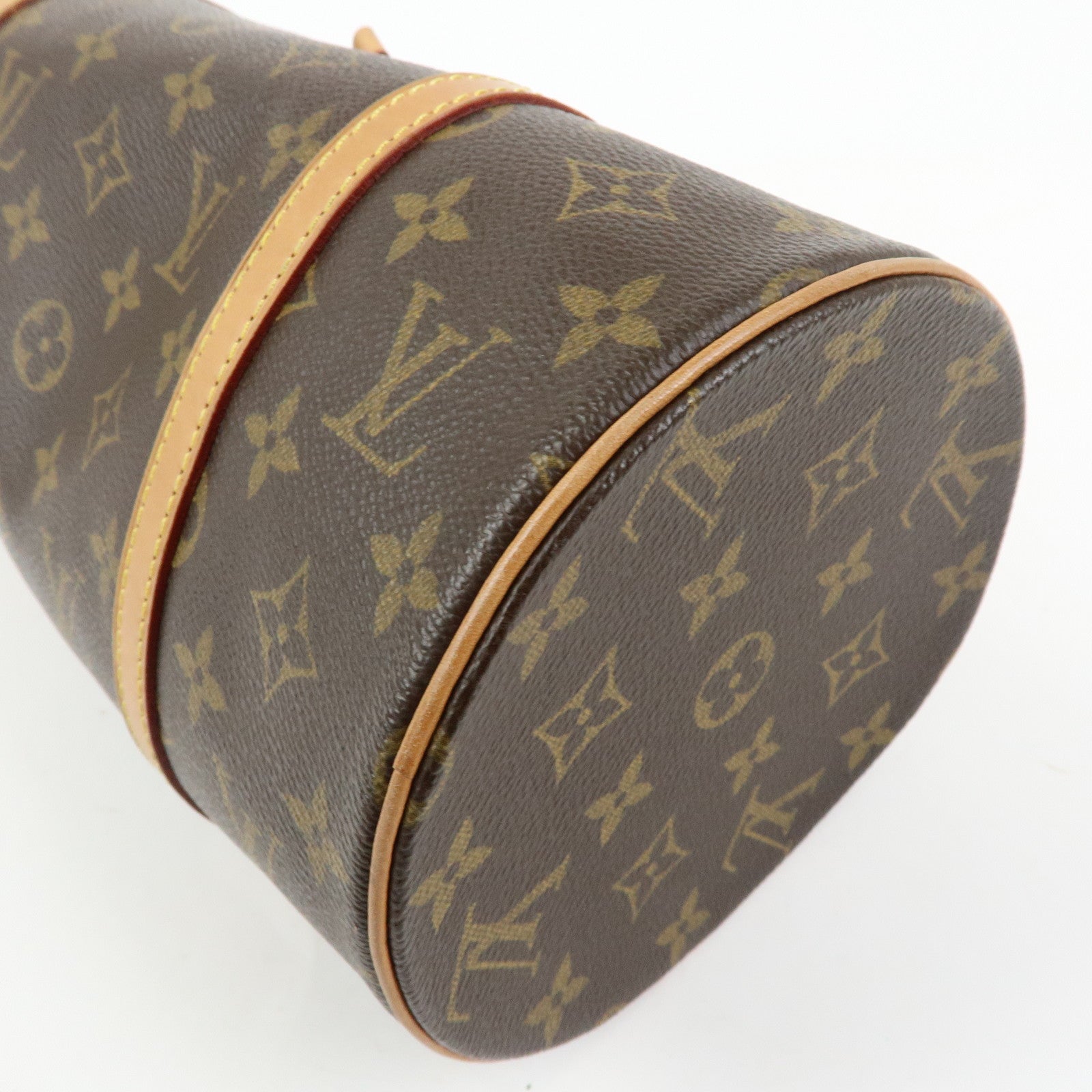 Louis Vuitton Monogram Papillon 30 Hand Bag Brown M51385