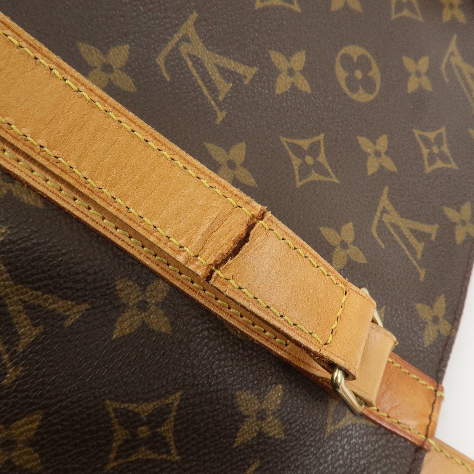 Louis Vuitton Monogram Sac Shopping Shoulder Bag Brown M51108