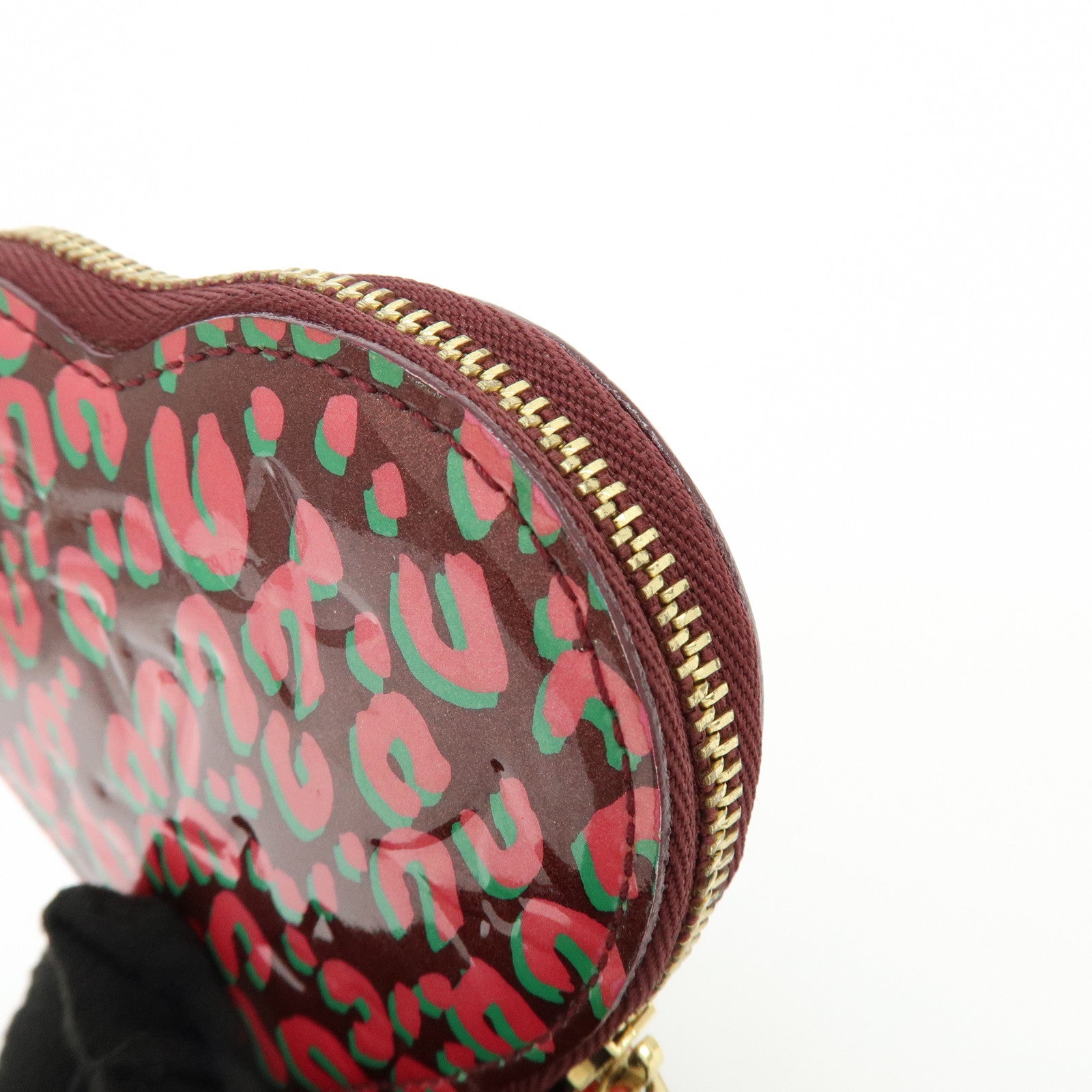 Louis Vuitton Monogram Vernis Porte Monnaie Coeur Coin Case M91474