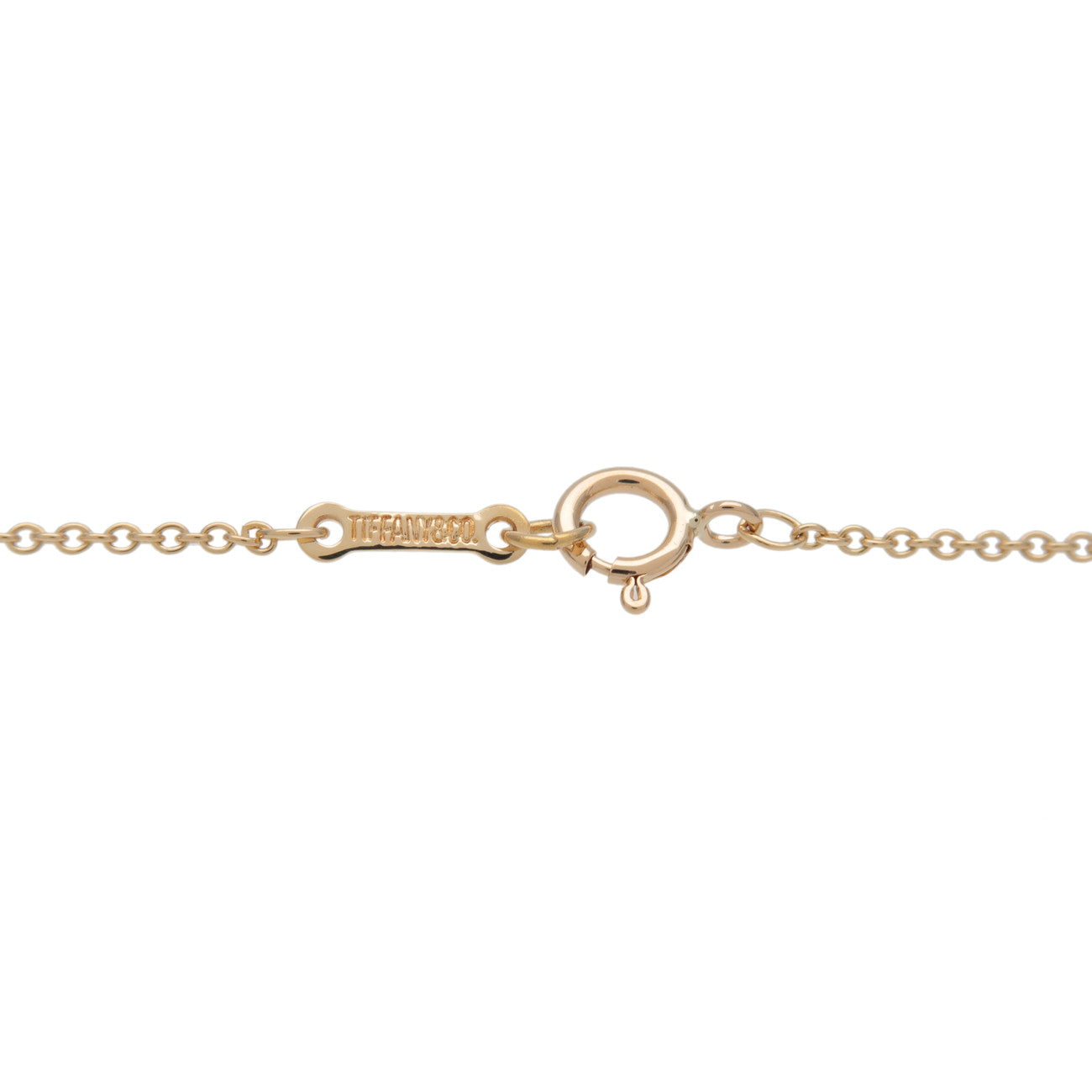 Tiffany&Co. Bean Necklace Medium K18YG 750YG Yellow Gold