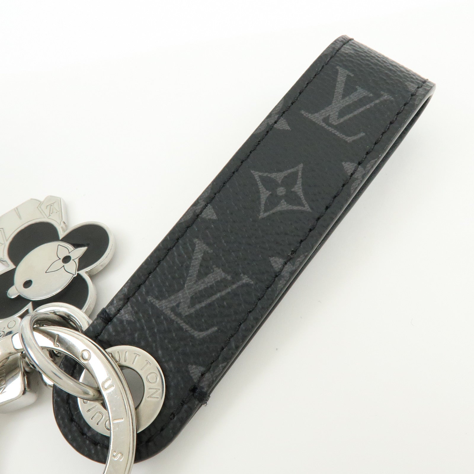Louis Vuitton Monogram Eclipse Dragonne Vivienne Key Charm 01821