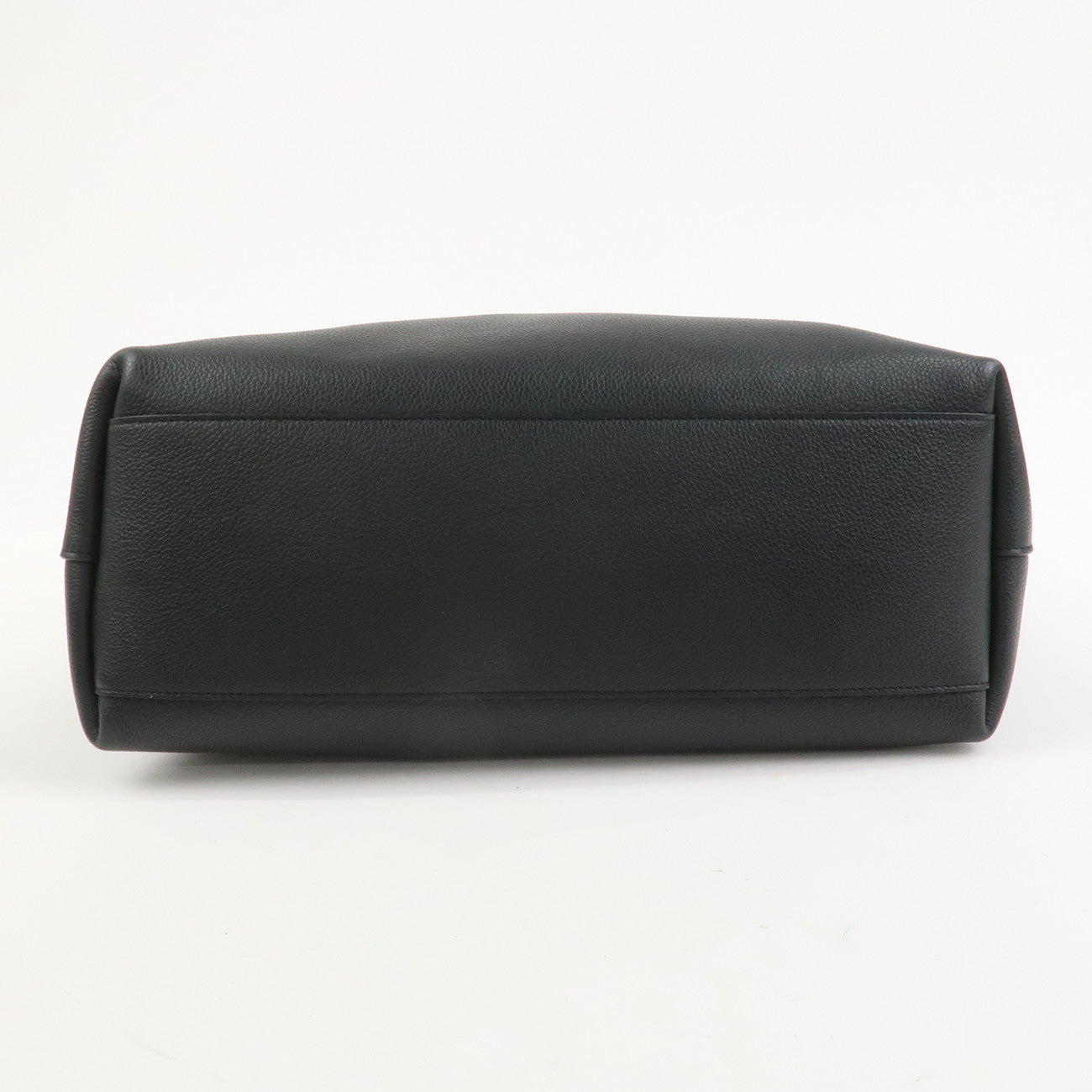 SAINT LAURENT PARIS Leather Tote Bag Hand Bag Black 676657