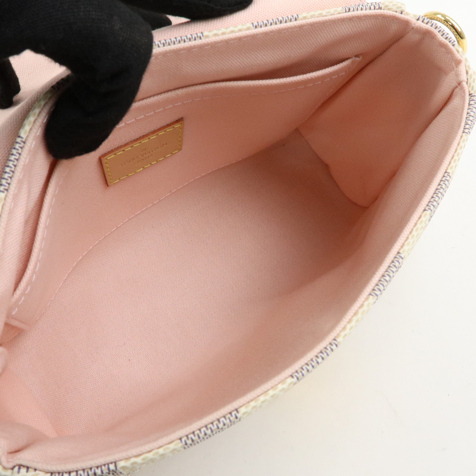 Louis Vuitton Damier Azur Croisette Canvas Leather 2Way Bag N41581