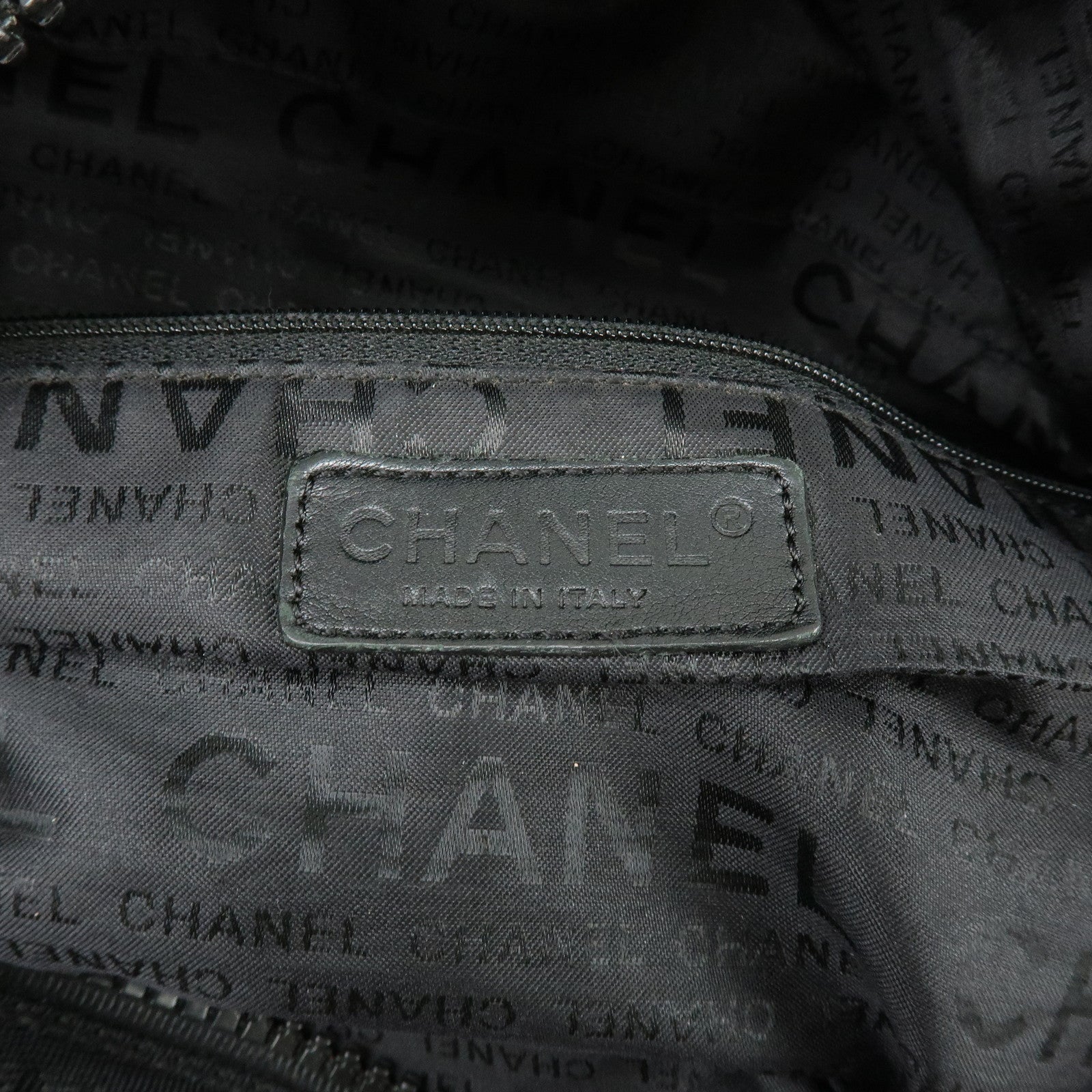 CHANEL Sports Line Nylon Banana Bag Waist Bag Crossbody Bag Black