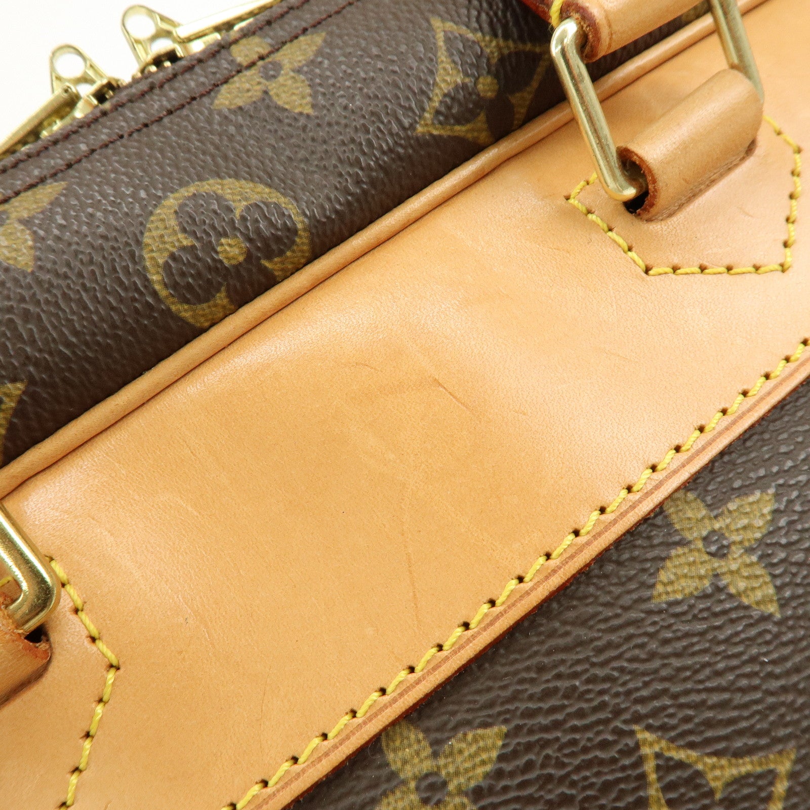 Louis Vuitton Monogram Canvas Deauville Hand Bag Brown M47270