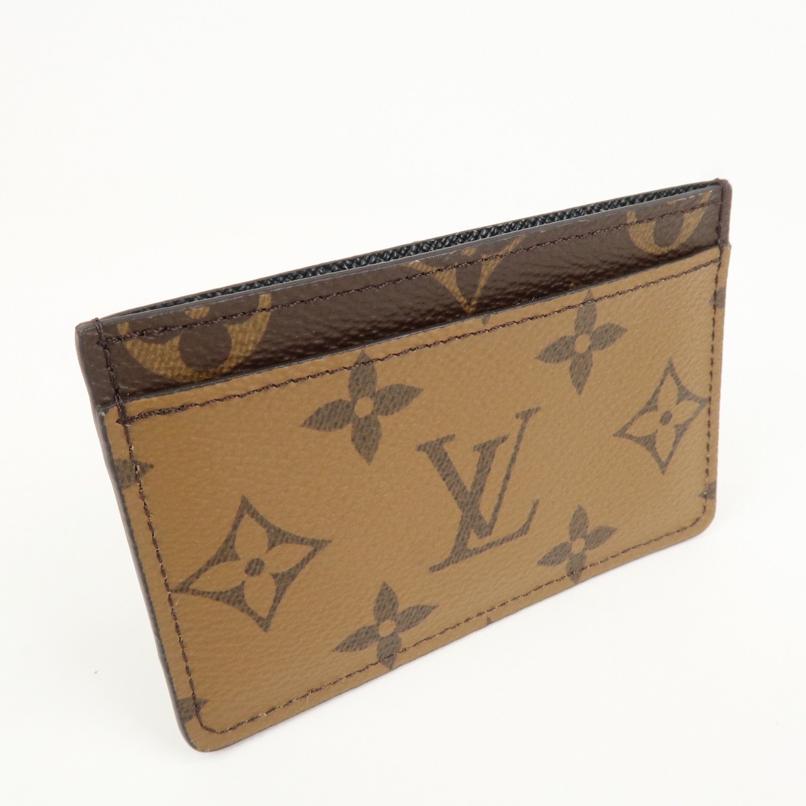 Louis Vuitton Monogram Reverse Porte Cartes Simple Card Case M69161