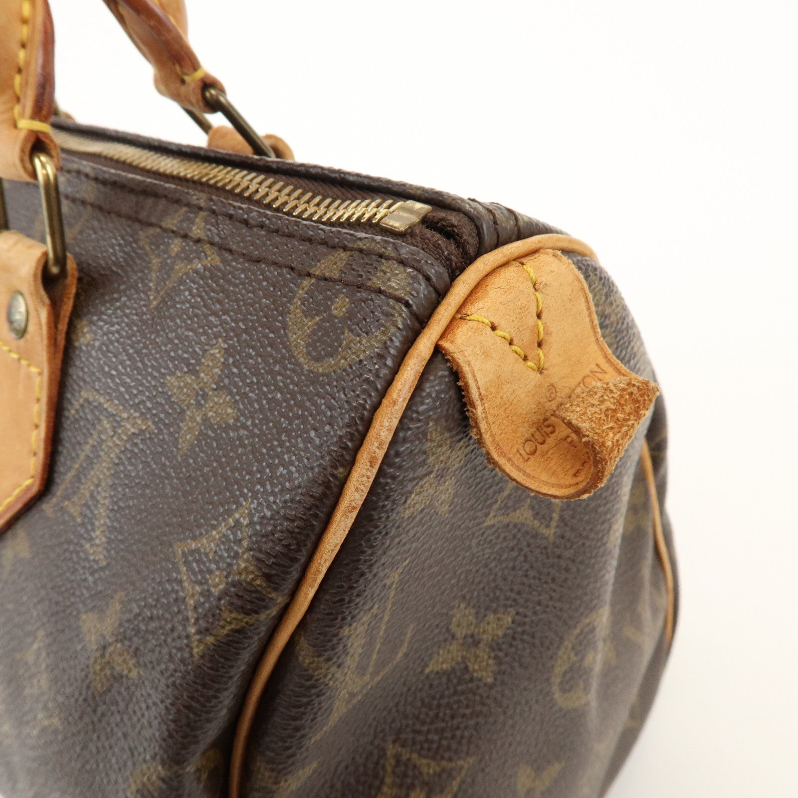 Louis Vuitton Monogram Speedy 25 Boston Bag Hand Bag Brown M41528