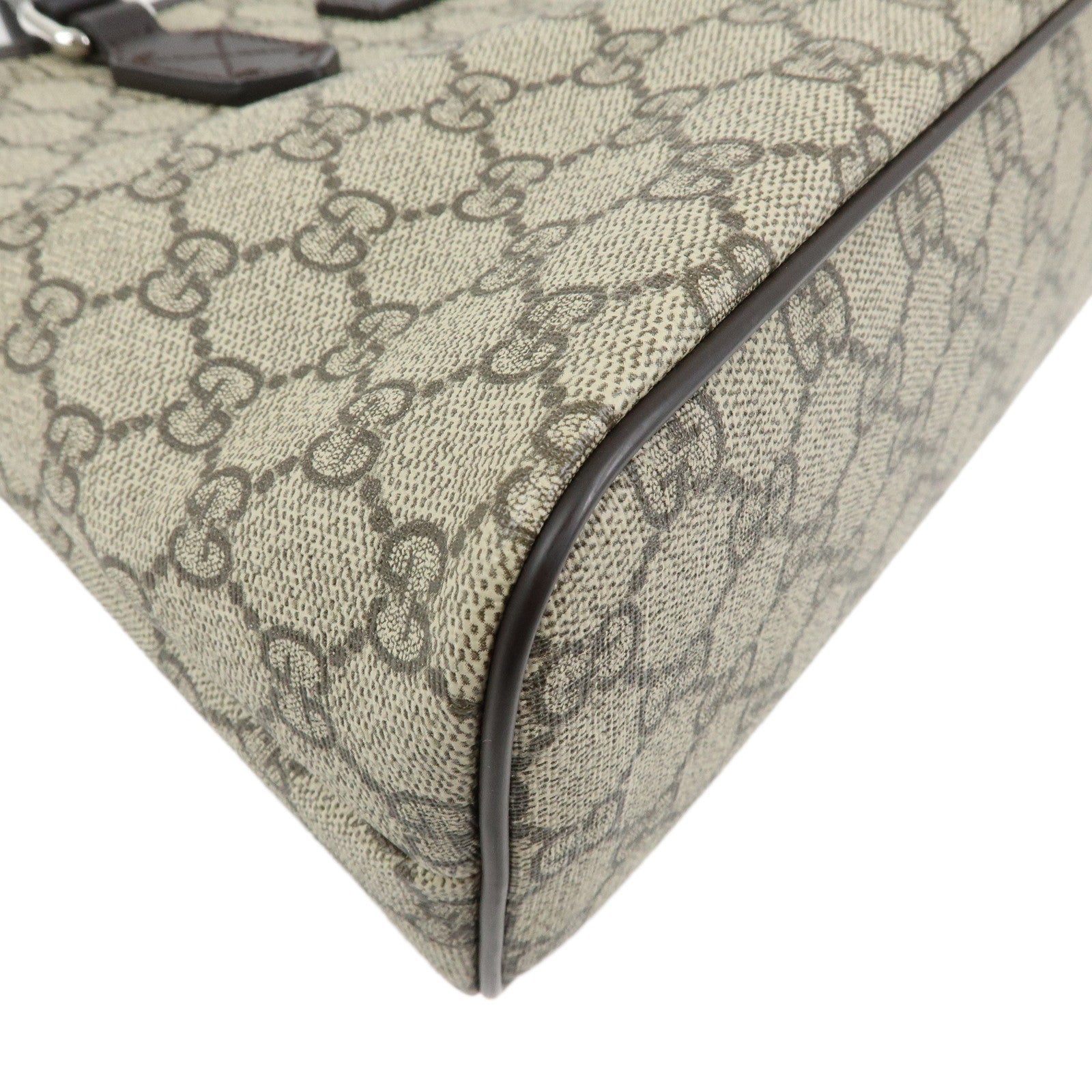 GUCCI GG Supreme 2Way Bag Hand Bag Shoulder Bag Beige Brown 429019
