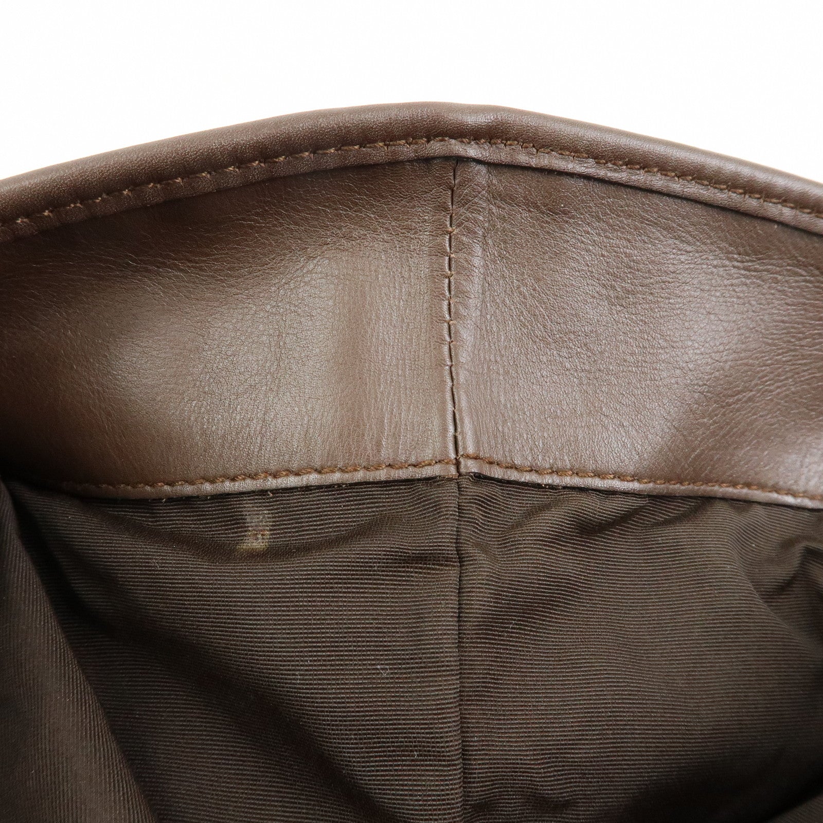 GUCCI GG Canvas Leather Tote Bag Shoulder Bag Brown 002・1098
