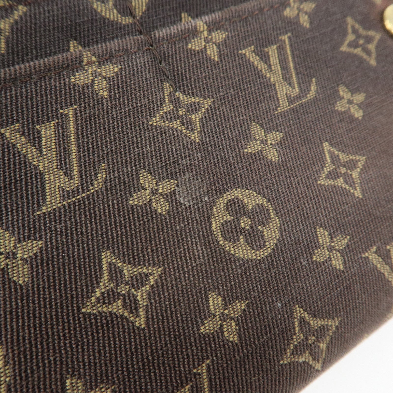 Louis Vuitton Monogram Mini Lin Canvas Long Wallet Brown M95234
