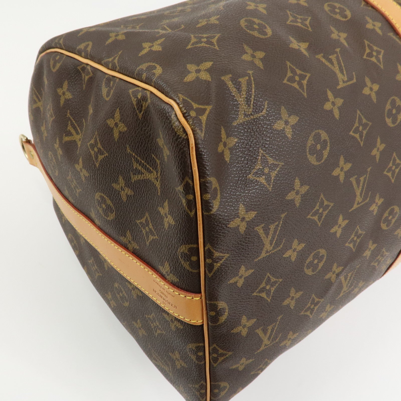 Louis Vuitton Monogram Keep All Bandouliere 55 Boston Bag M41424