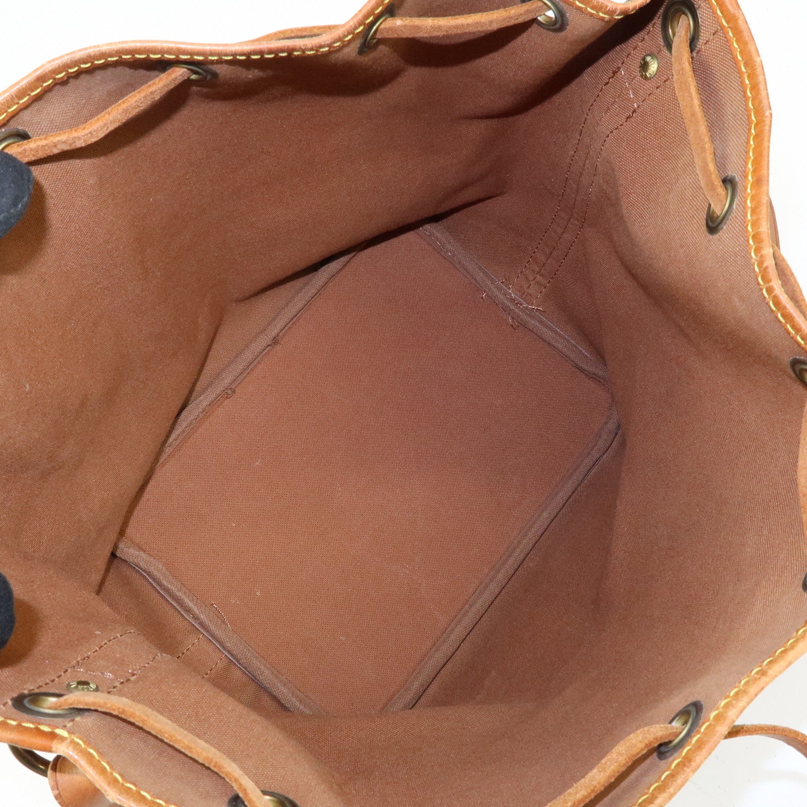 Louis Vuitton Monogram Petit Noe Canvas Shoulder Bag Brown M42226