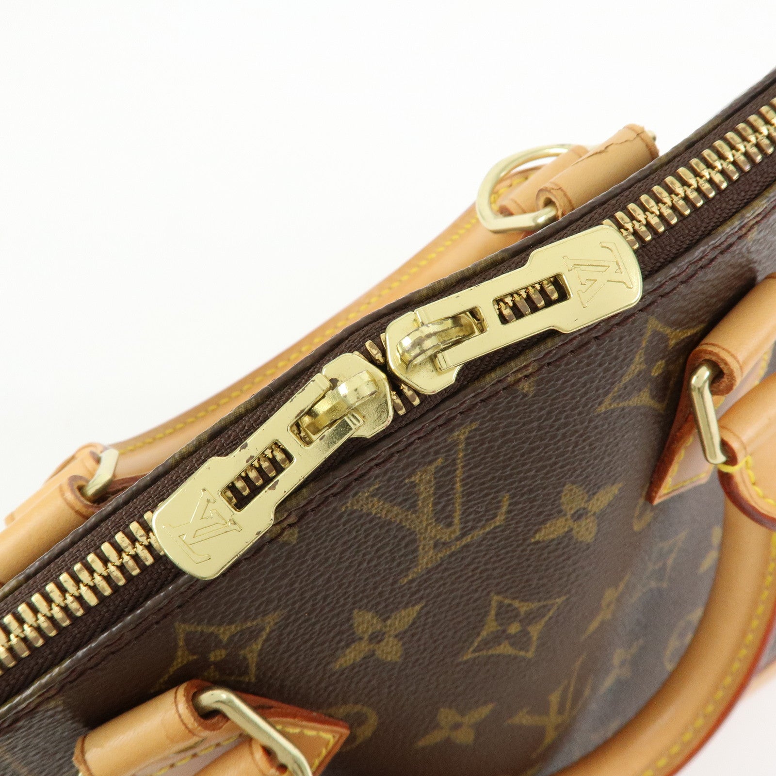 Louis Vuitton Monogram Alma Hand Bag Brown M51130
