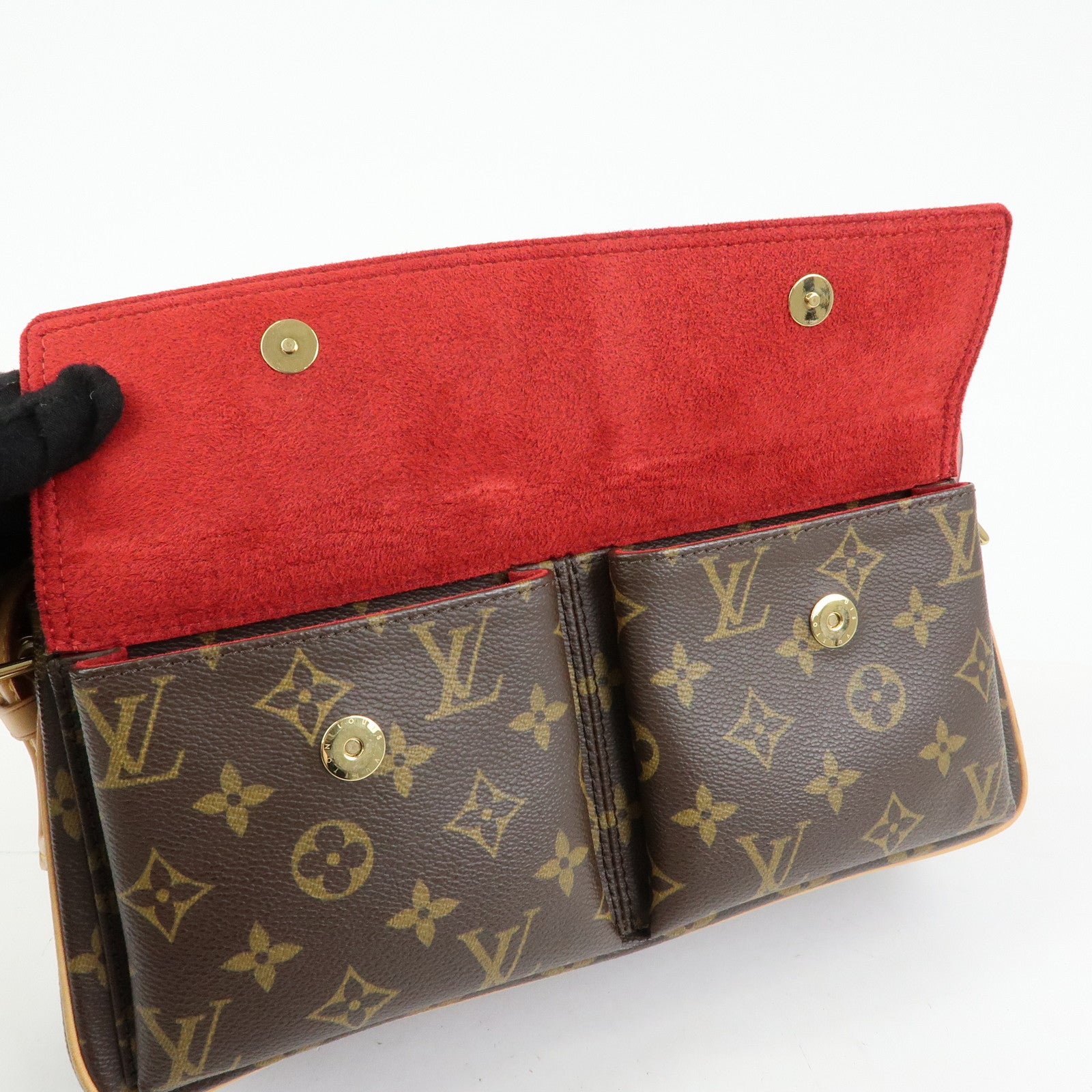 Louis Vuitton Monogram Vivacite Shoulder Bag Hand Bag Brown M51164