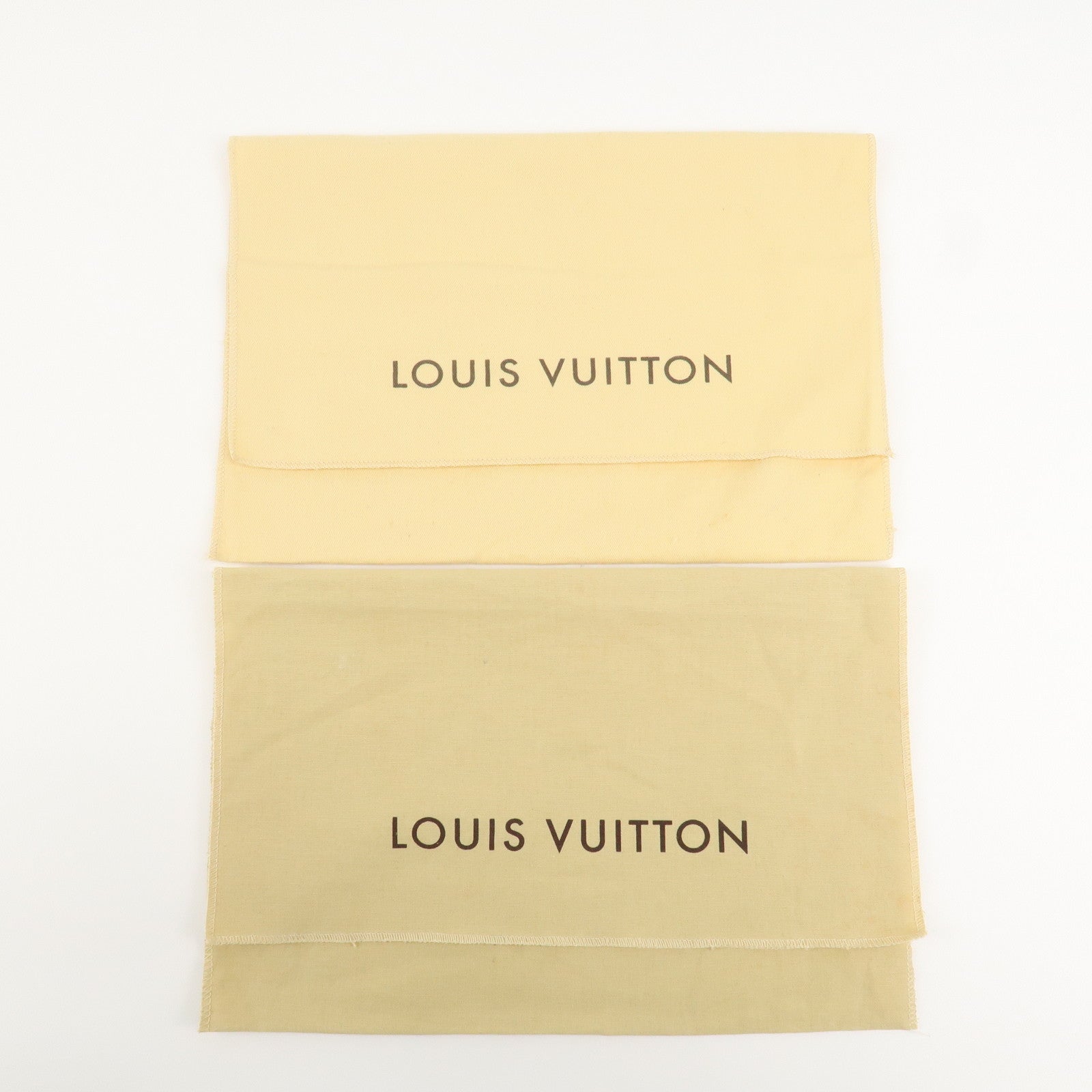 Louis Vuitton Set Of 10 Dust Bag Storage Bag Flap Style Beige Used