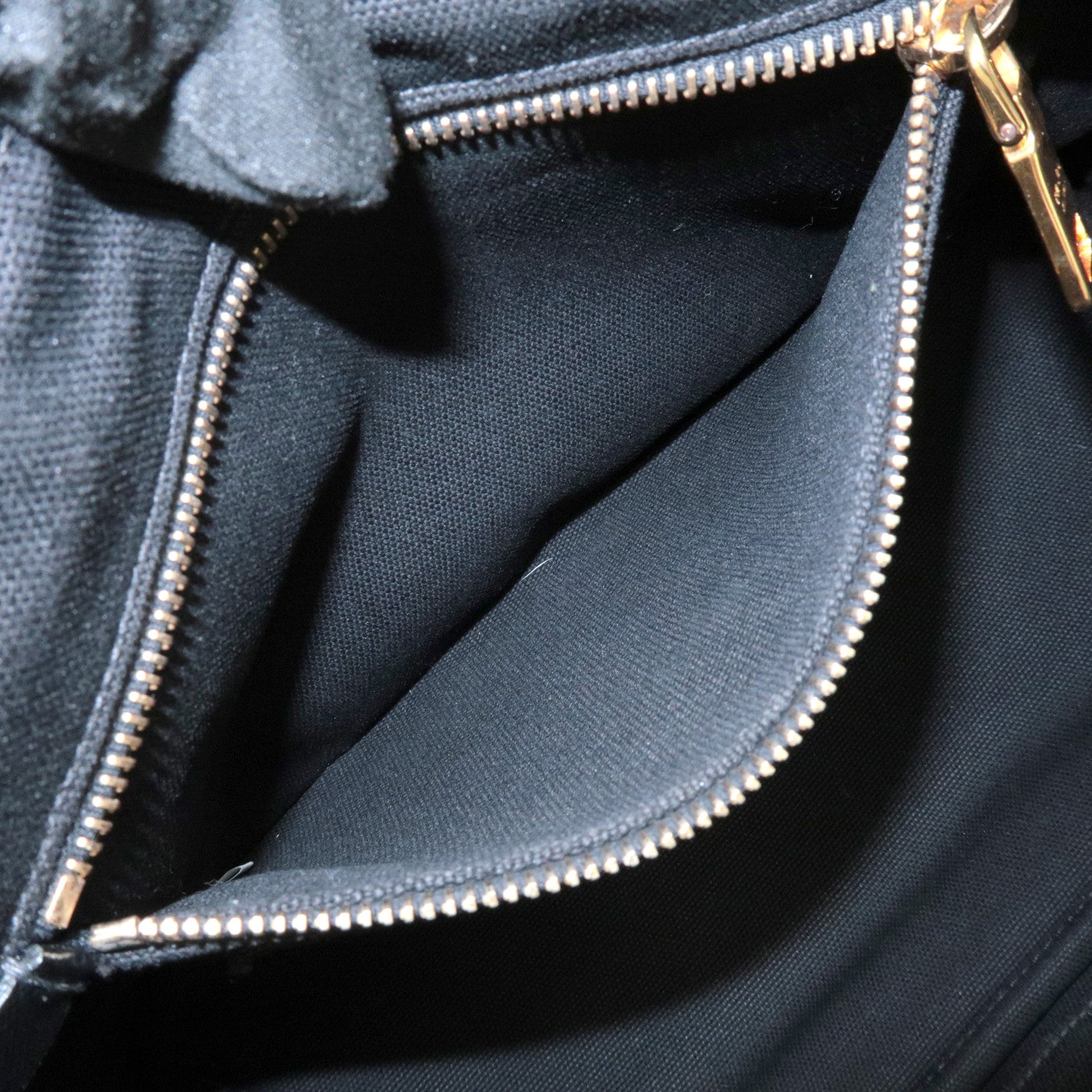PRADA Logo Canapa Mini Canvas Bijoux 2Way Bag Hand Bag Black 1BG439 Used