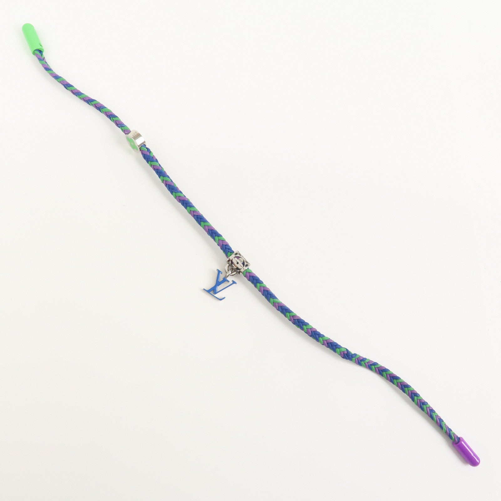 Louis Vuitton Leather Metal Bracelet Friendship Multicolor M0967