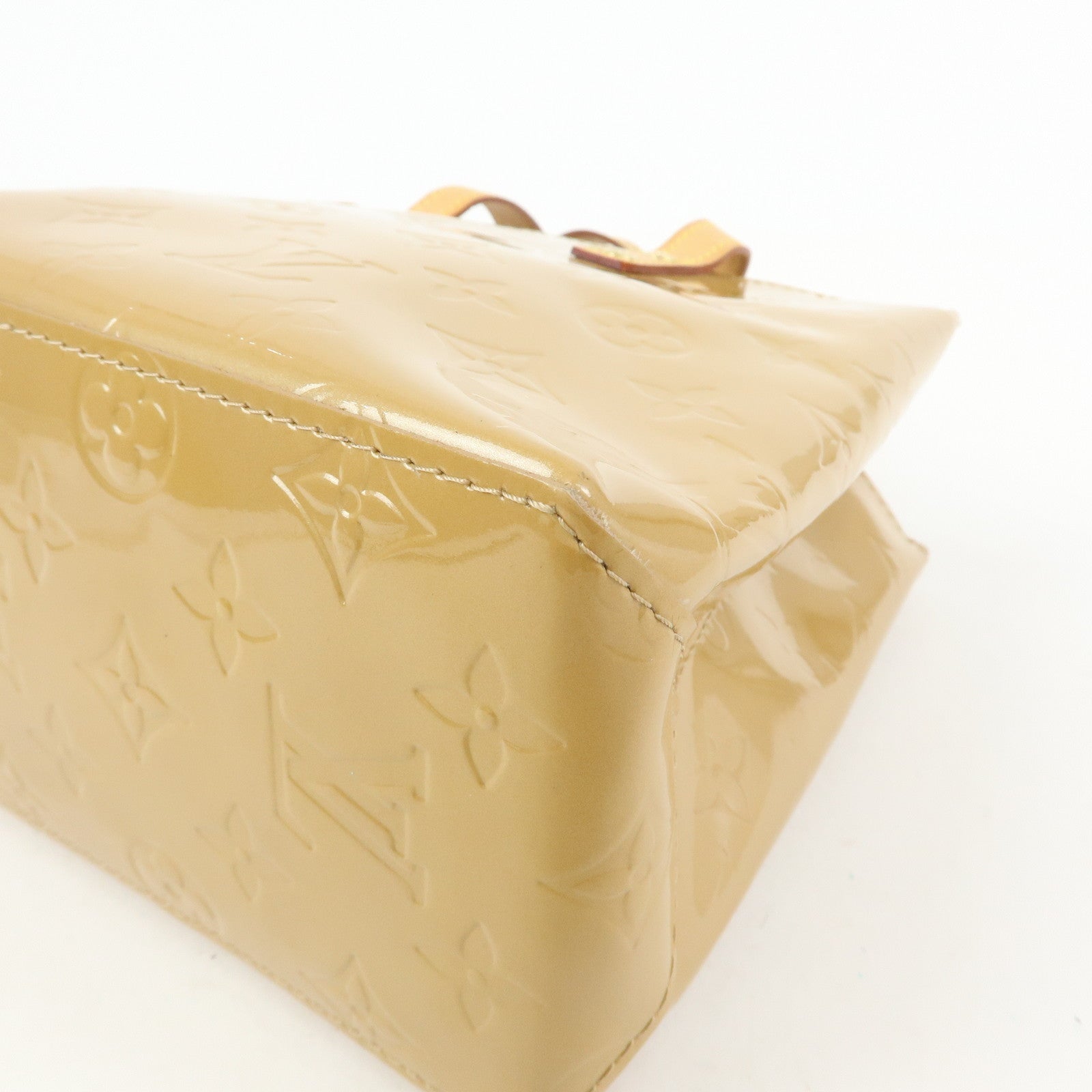 Louis Vuitton Monogram Vernis Reade PM Hand Bag Noisette M91334