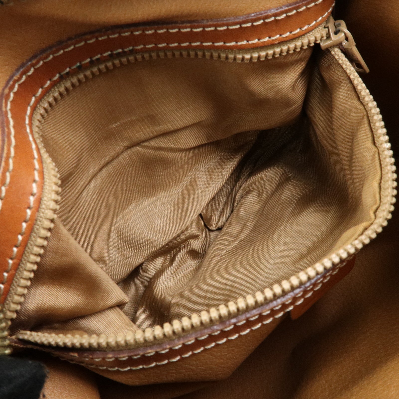 CELINE Macadam PVC Leather Shoulder Bag Hand Bag Brown