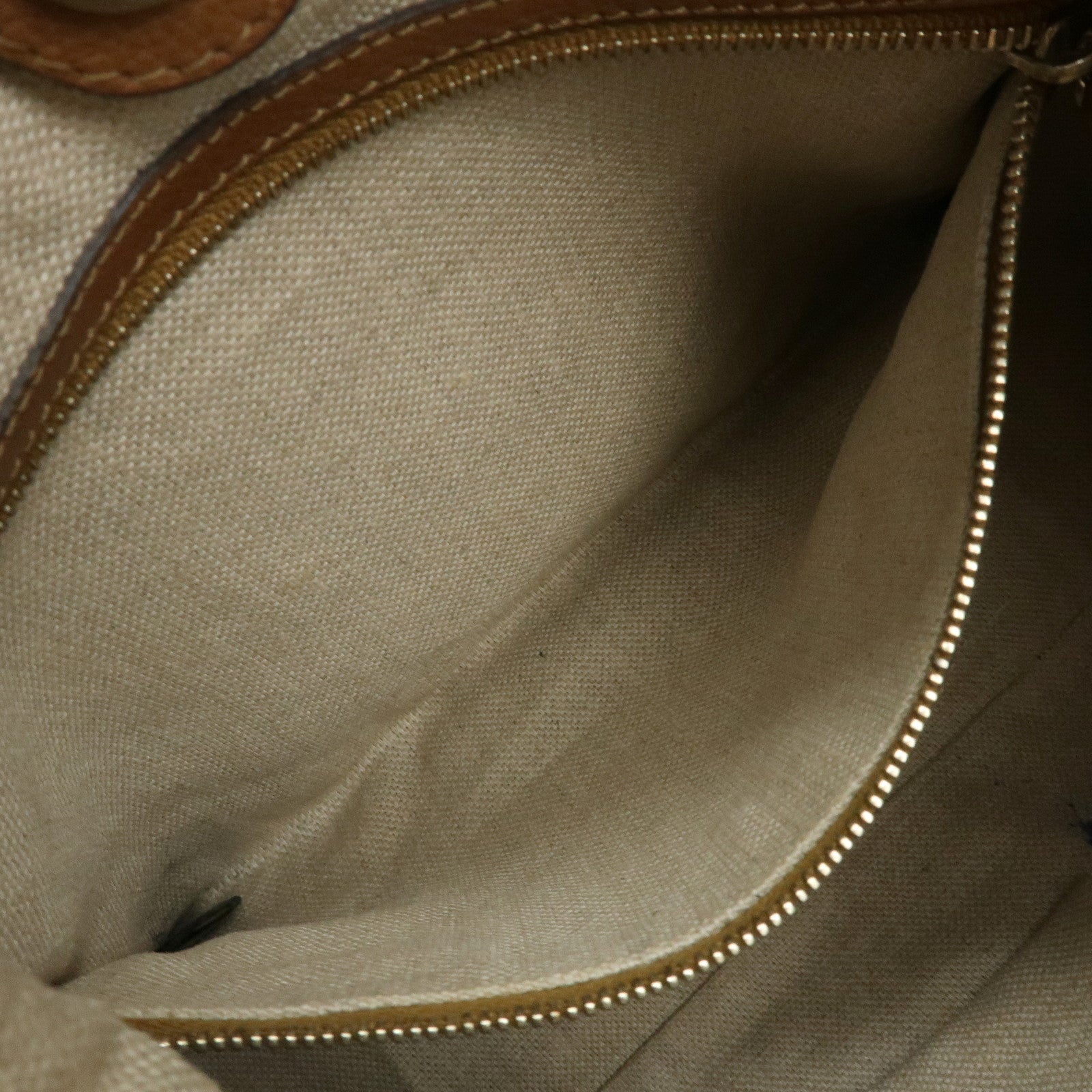 GUCCI Marrakech GG Canvas Leather Shoulder Bag Brown 257026