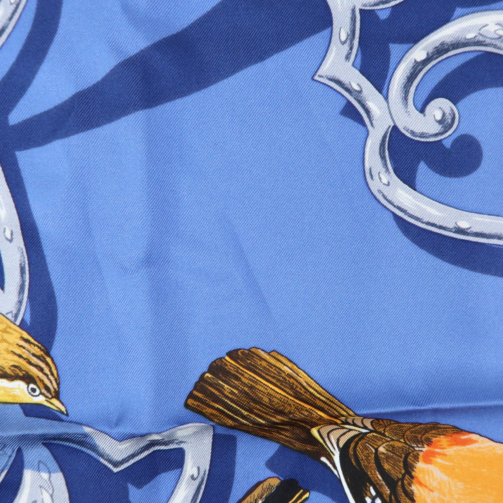 HERMES Carre 90 Silk 100% Scarf OISEAUX DE L'INDE ET DE L'HIMALAYA