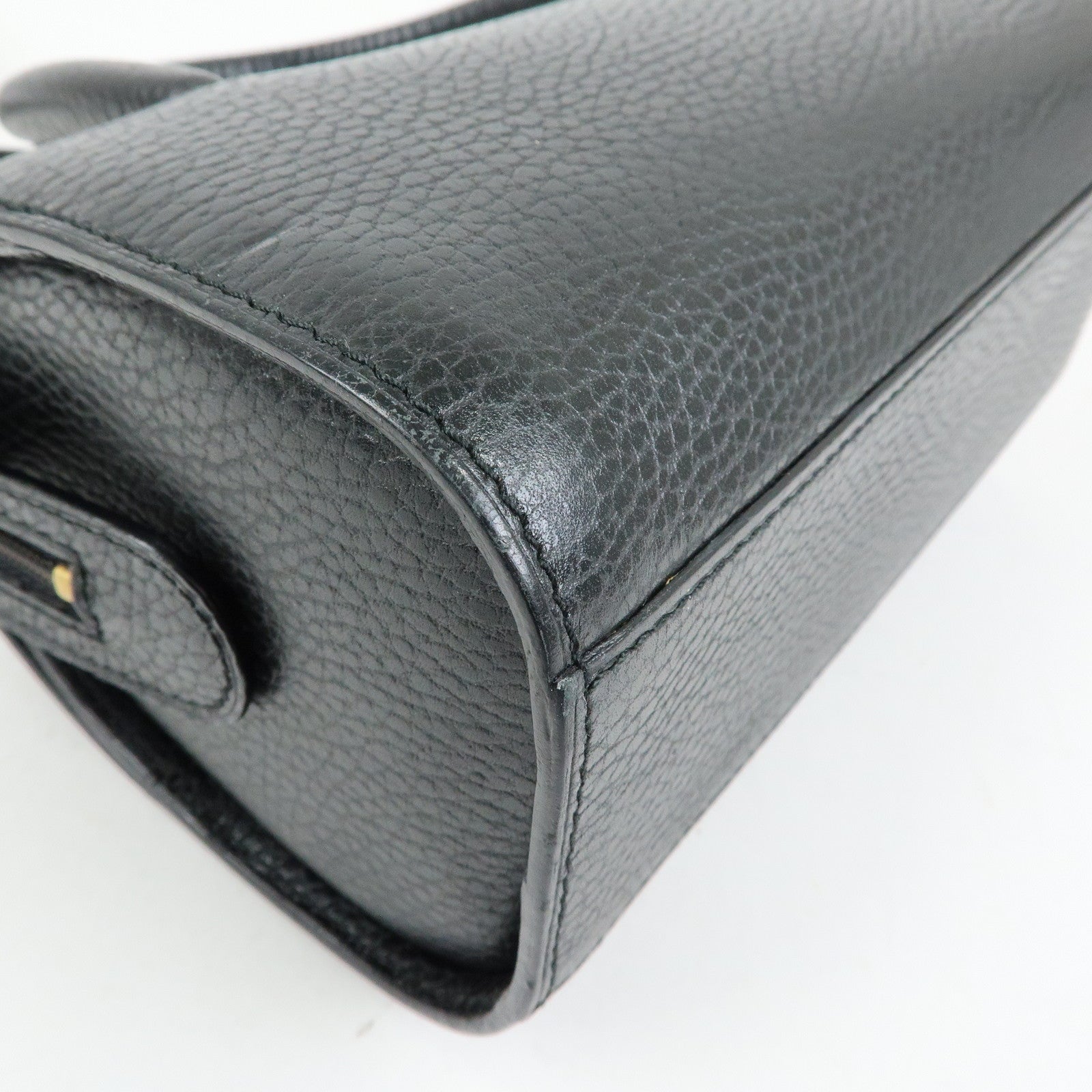 Cartier Must de Cartier Leather 2Way Bag Shoulder Hand Bag Black