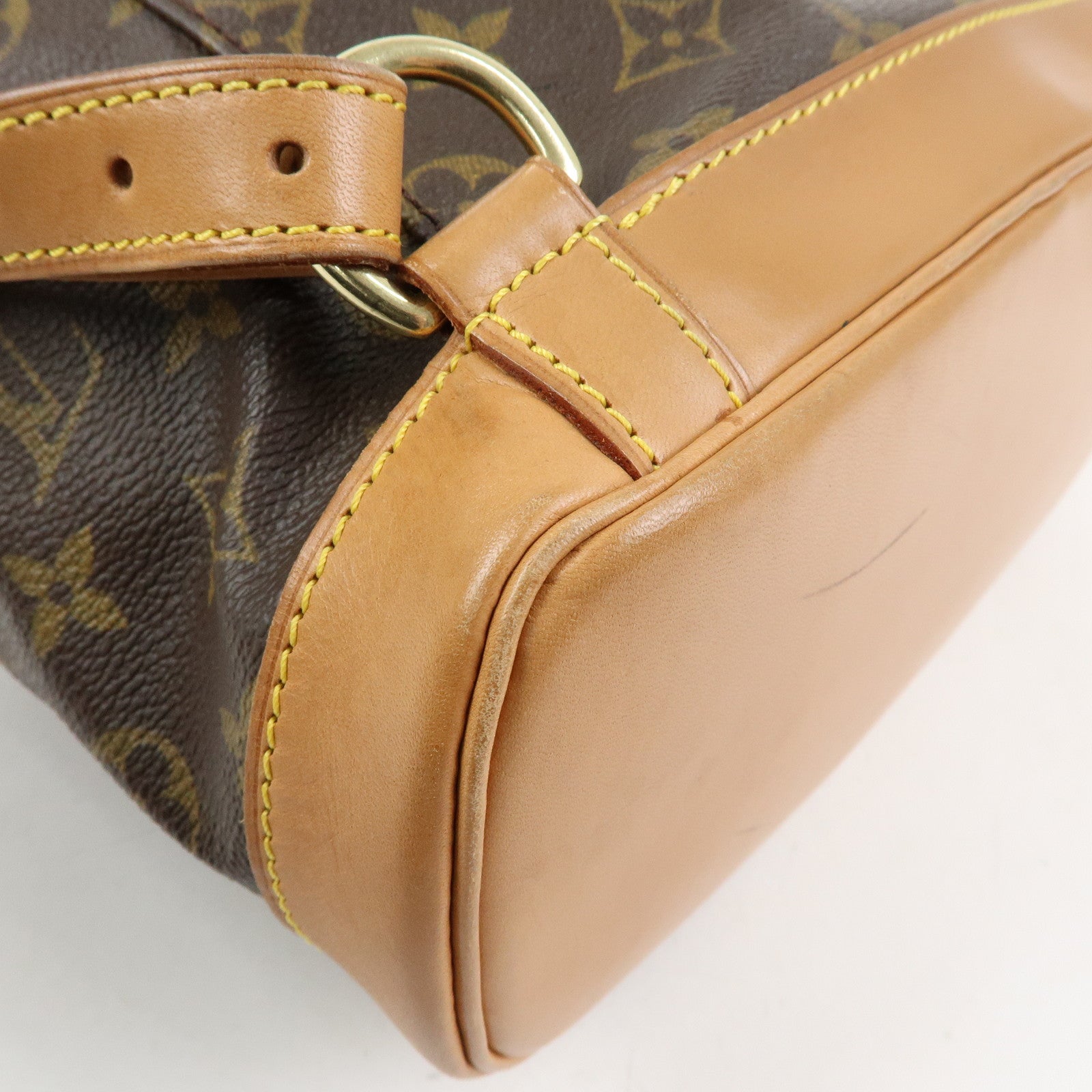 Louis Vuitton Monogram Montsouris MM Backpack Rucksack Brown M51136