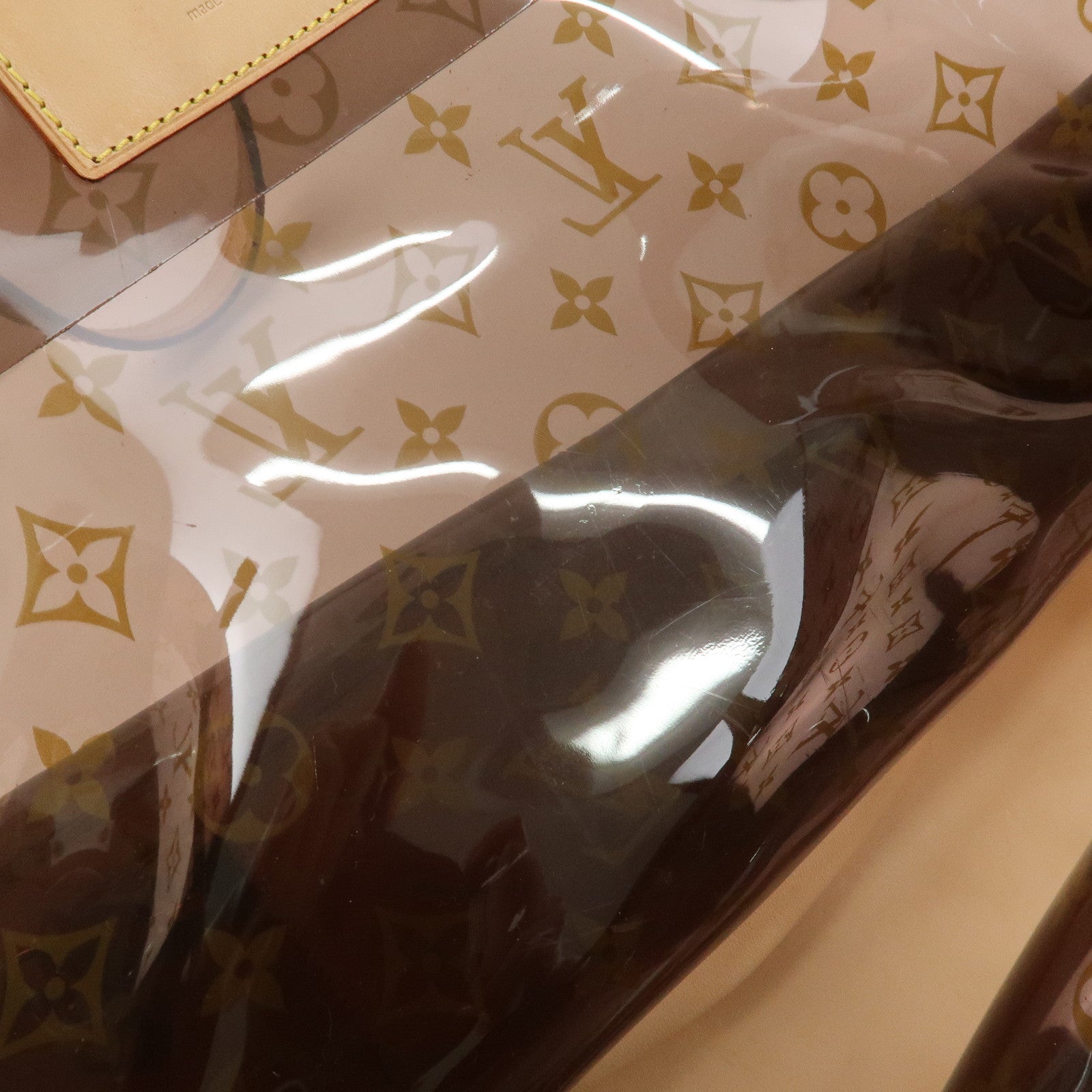 Louis Vuitton Monogram Cabas Cruise Vinyl Tote Bag Brown M50500