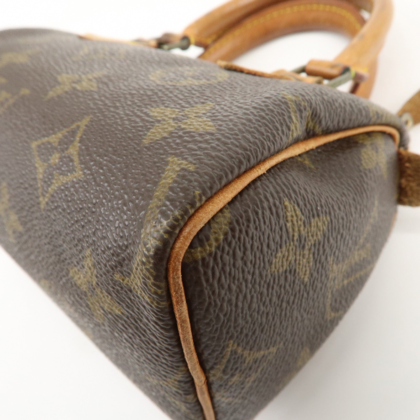 Louis Vuitton Monogram Mini Speedy Hand Shoulder Bag Brown M41534