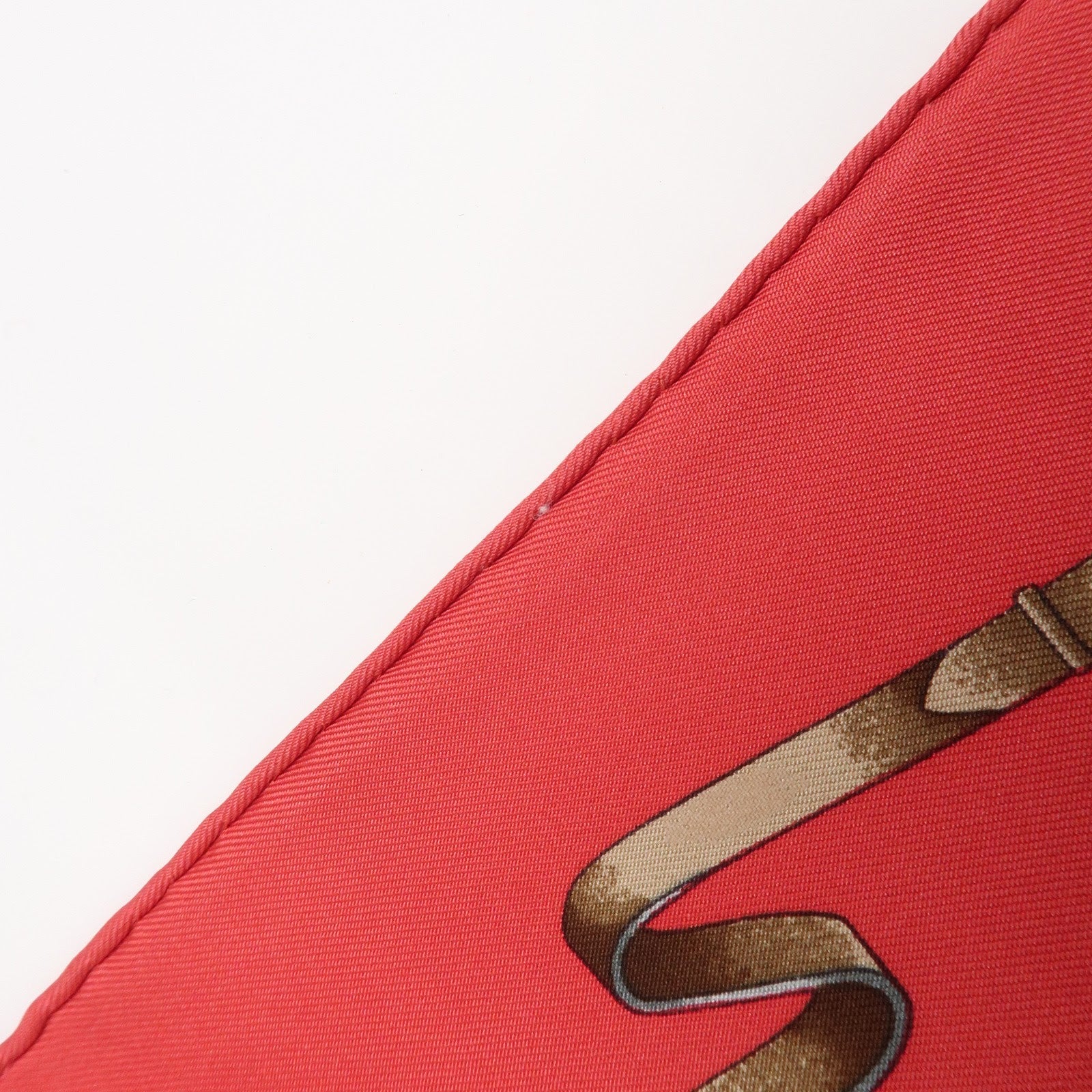 HERMES Carre 90 Silk 100% THE ROYAL MEWS Scarf Red White